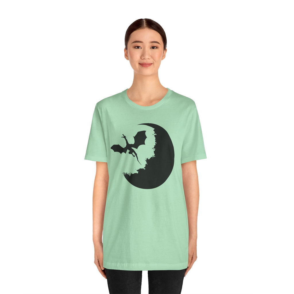Bat Silhouette Moon T-Shirt — Gothic Halloween Tee