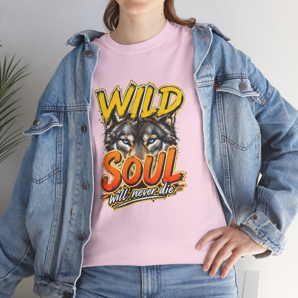 Wolf 'Wild Soul' Graphic Tee – Bold Wildlife Shirt for Nature Lovers