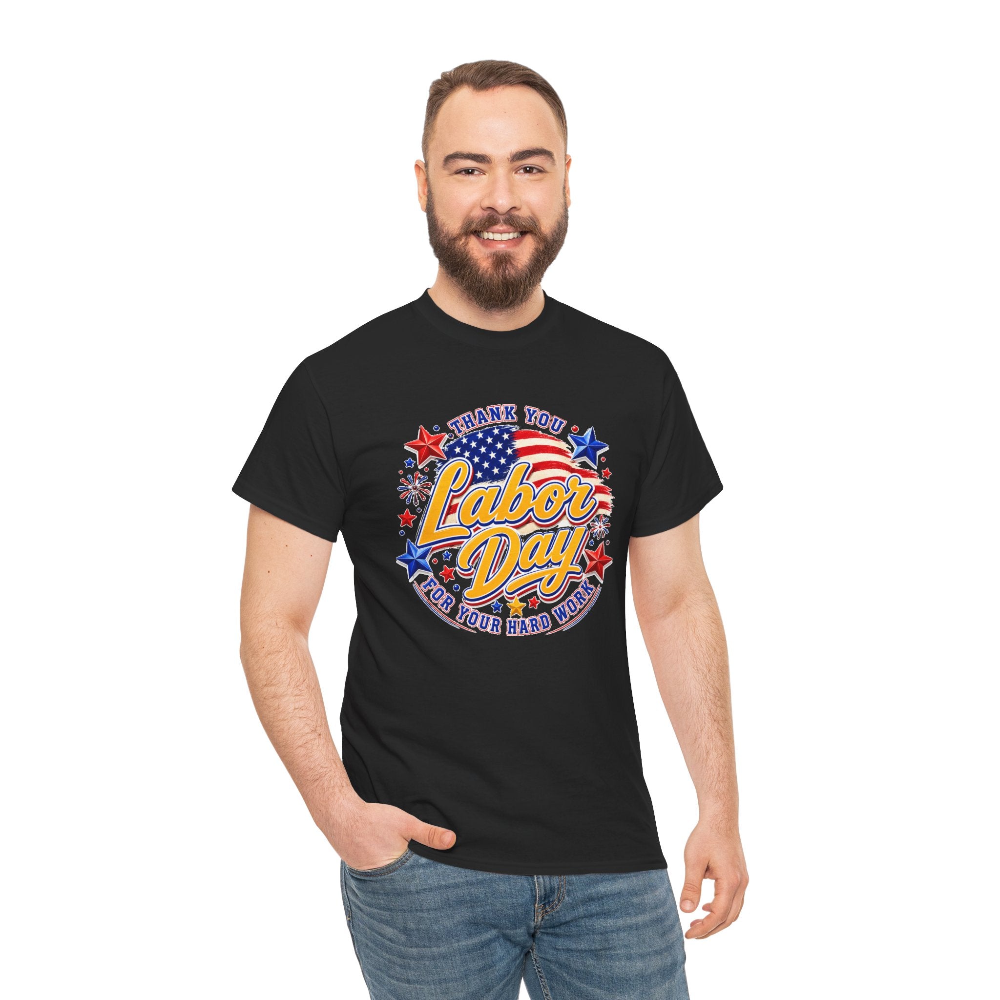 Labor Day Shirt, Thank You Labor Day Tee, Working Today Building Tomorrow Shirt, Patriotic Worker T-Shirt, Construction Gift