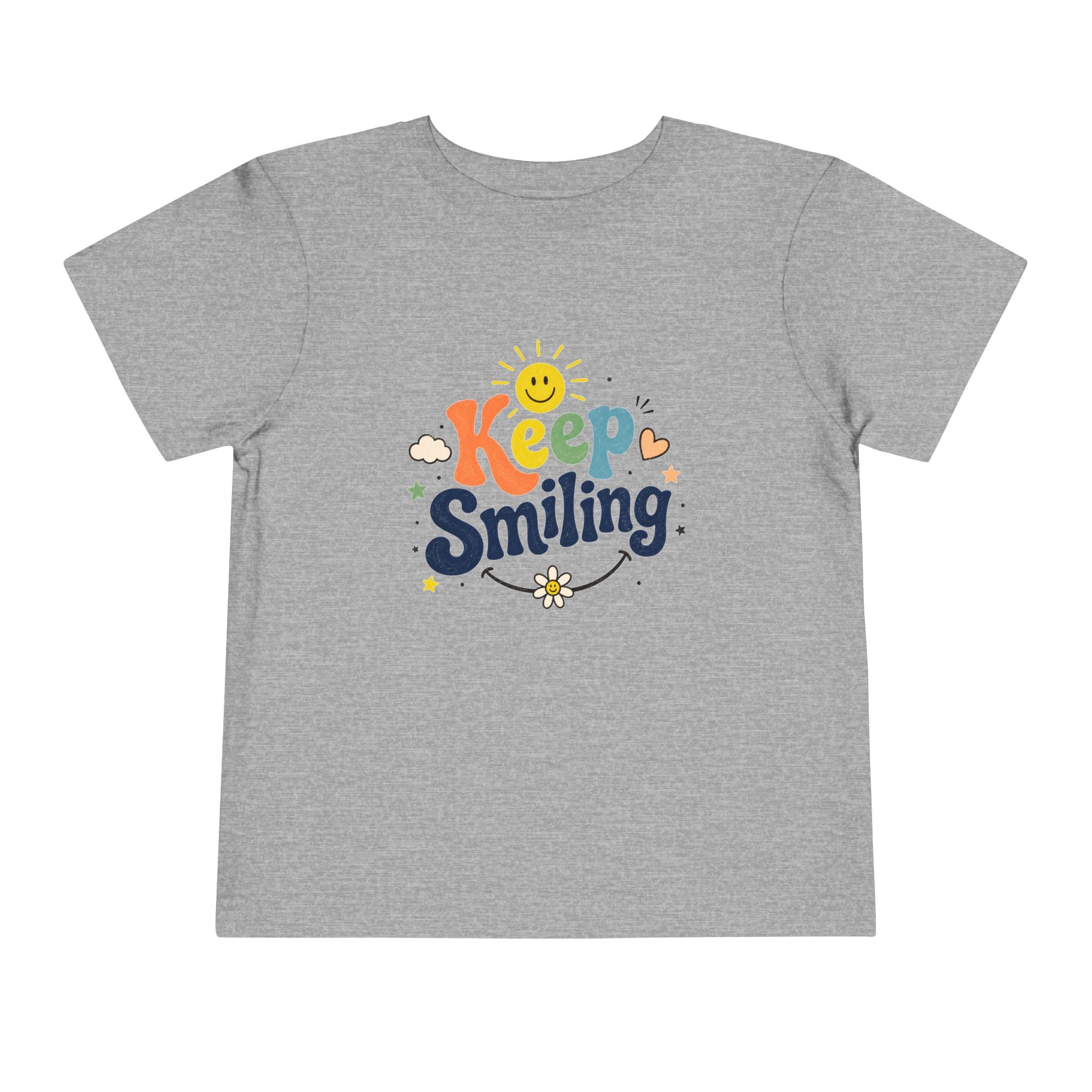 Keep Smiling Toddler Tee — Cute Sunshine Positive Kids Shirt