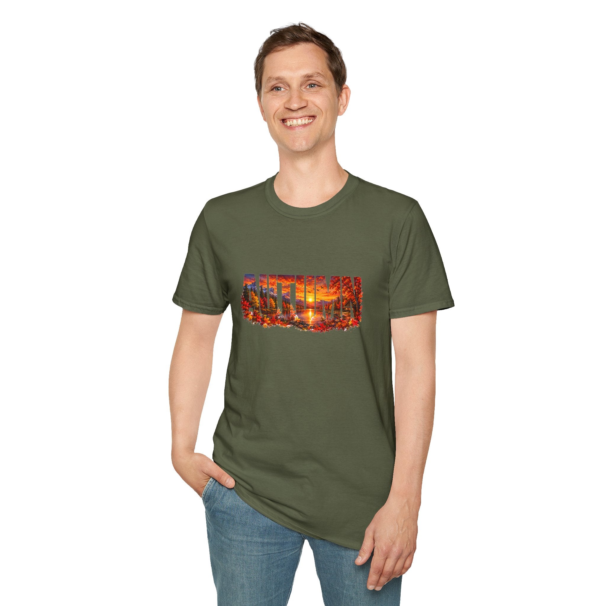 Autumn Leaves T Shirt Fall Graphic Tee Cozy Autumn Shirt