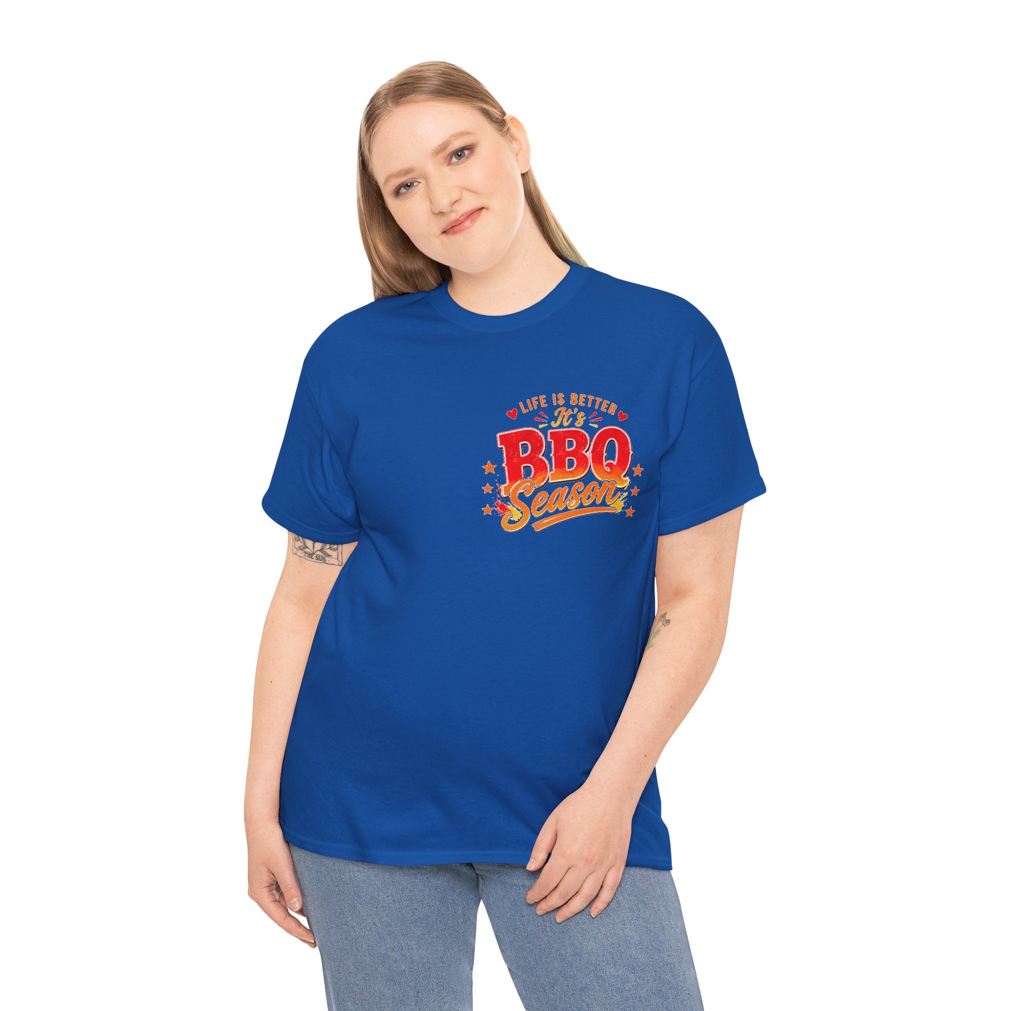 BBQ Season T-Shirt | Life Is Better It's BBQ Season Tee | Funny Grill Shirt | Summer Cookout Tee | Barbecue Lover Gift | Backyard BBQ Shirt