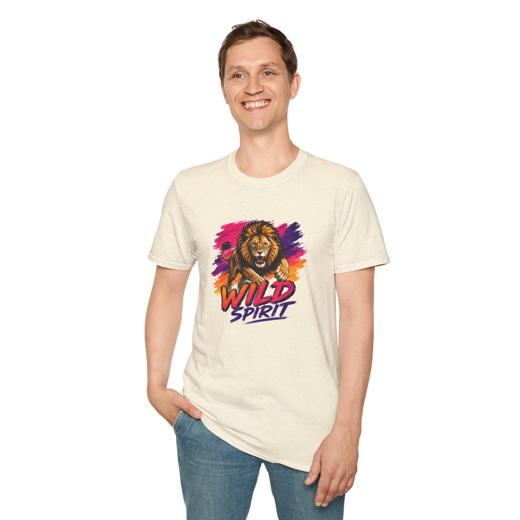 Lion T Shirt, Wild Spirit Shirt, Lion Graphic Tee, Animal Lover Shirt, Wildlife Shirt, Unisex T Shirt, Nature Gift