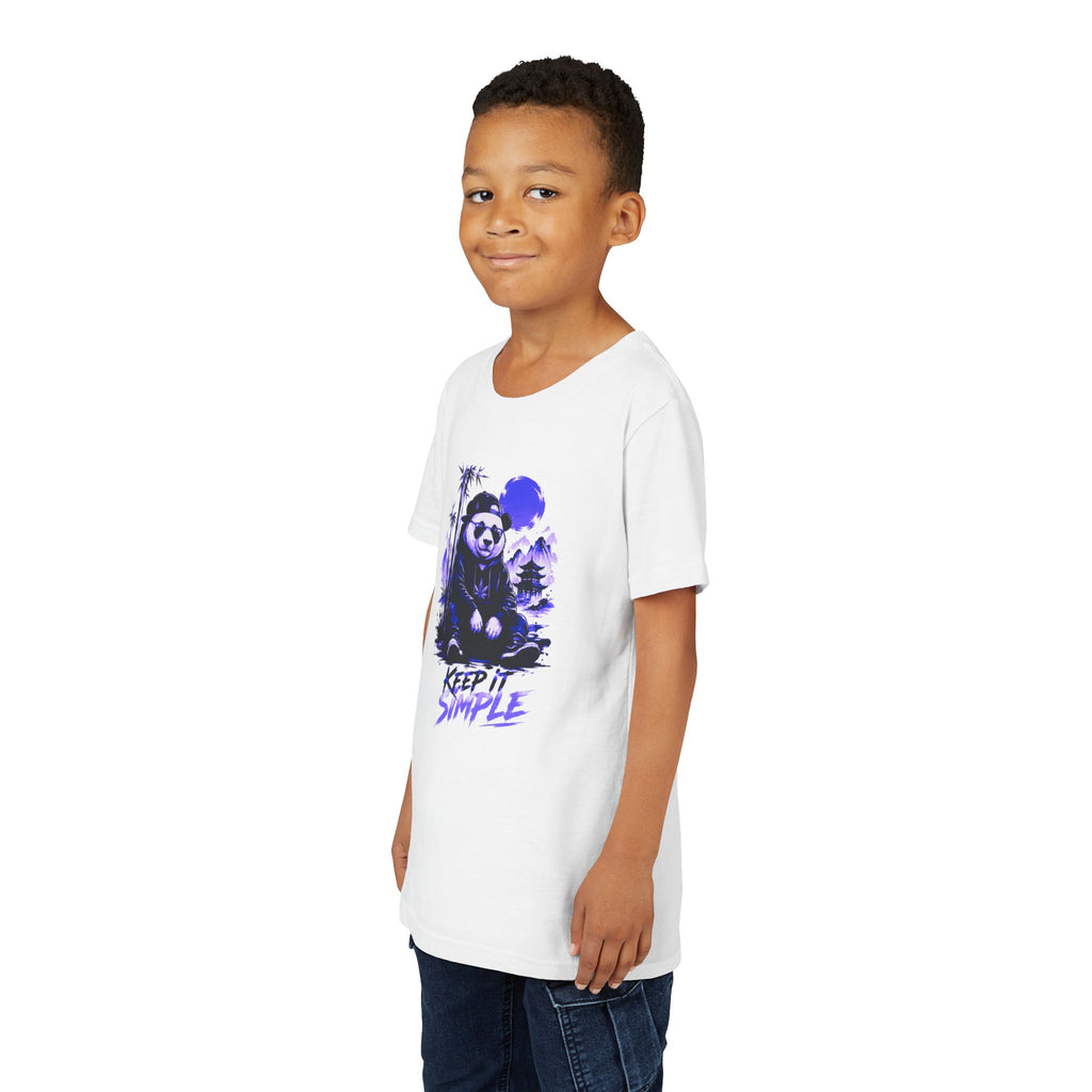 Youth Tee — 'Keep It Simple' Panda Graphic