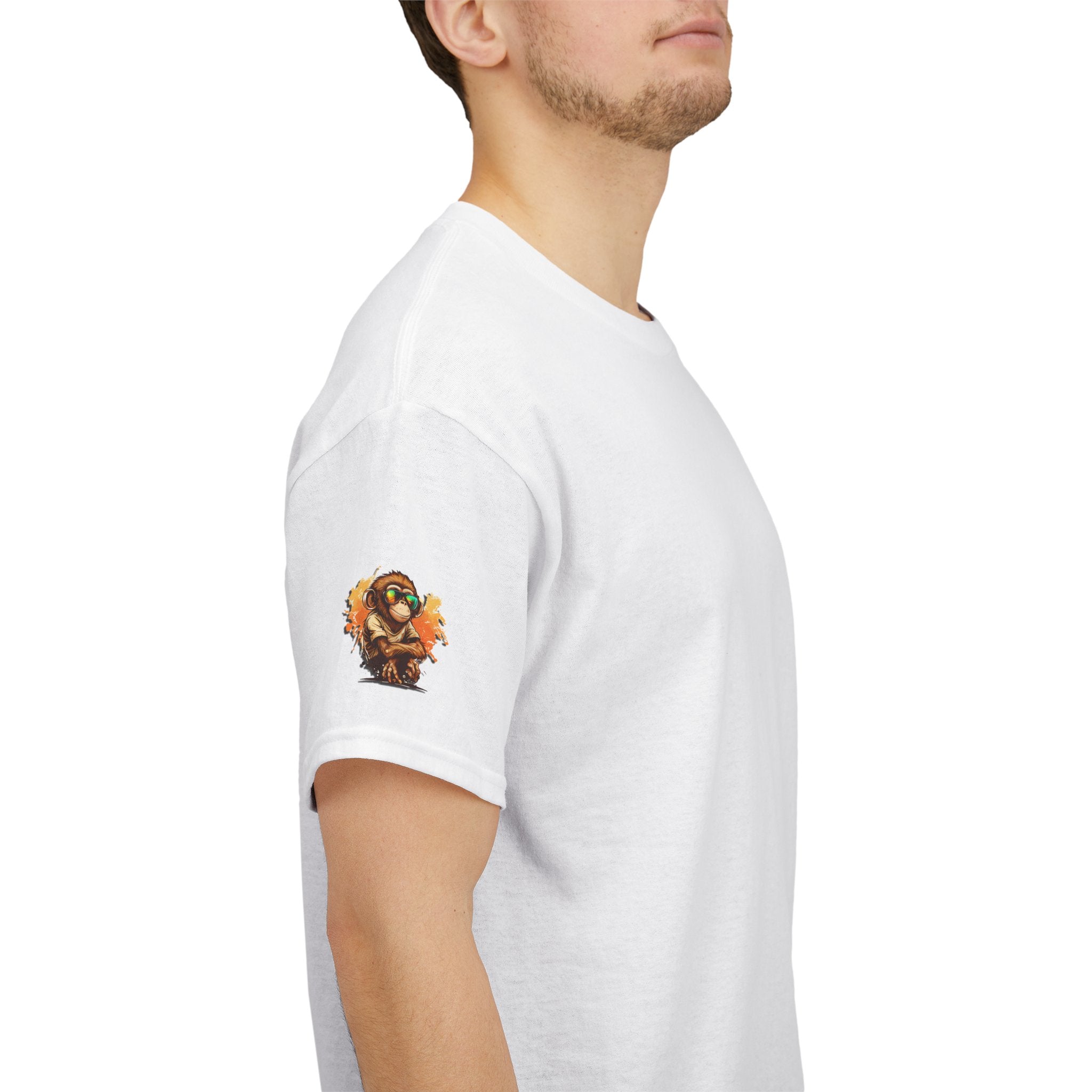 Cool Monkey T-Shirt Front Back Print | Funny Chimp Sunglasses Tee | Streetwear Graphic Shirt | Unisex Trendy Gift