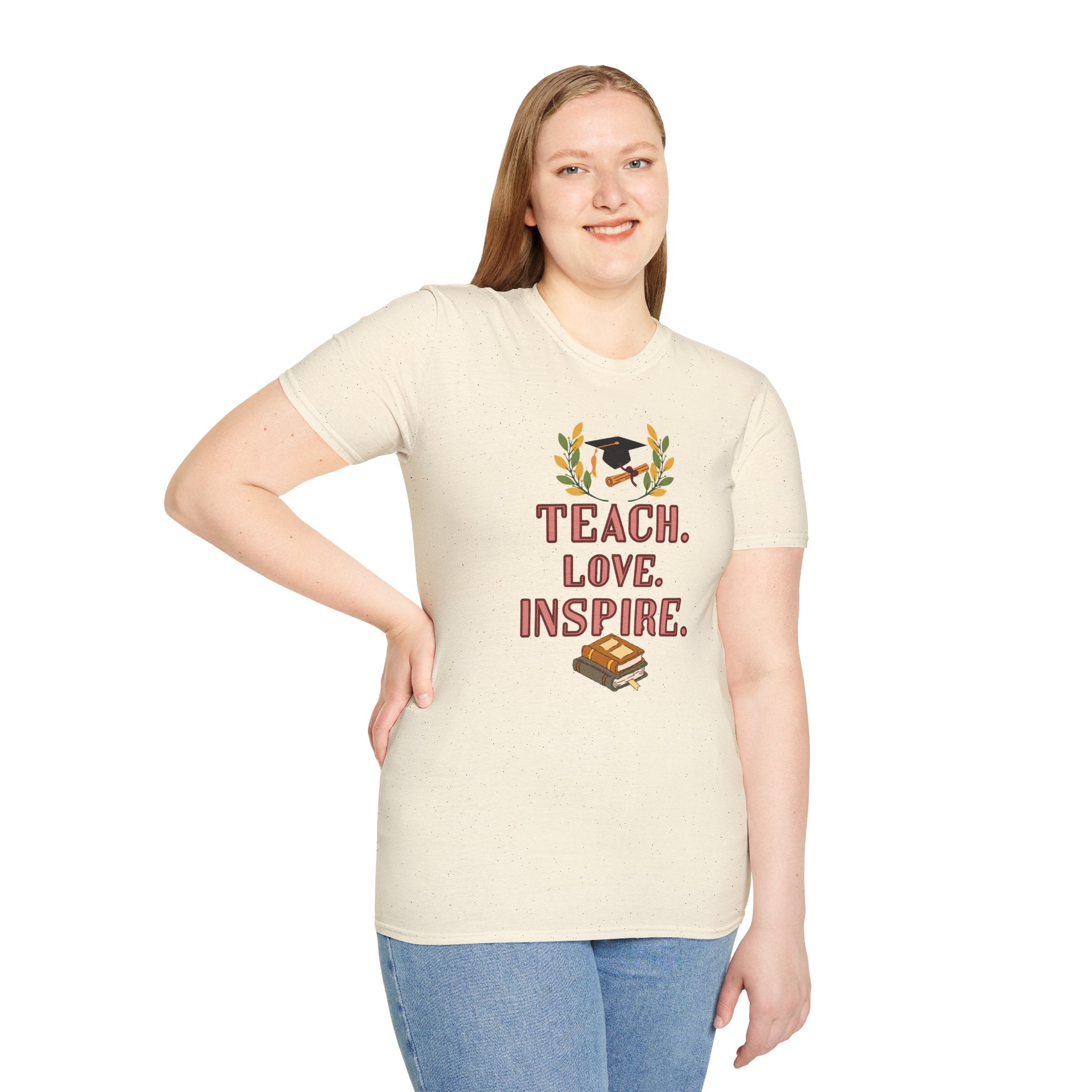 Teacher Shirt Teach Love Inspire, Teacher Gift Shirt, Back to School Shirt, Inspirational Teacher Tee, Unisex Teacher T-Shirt
