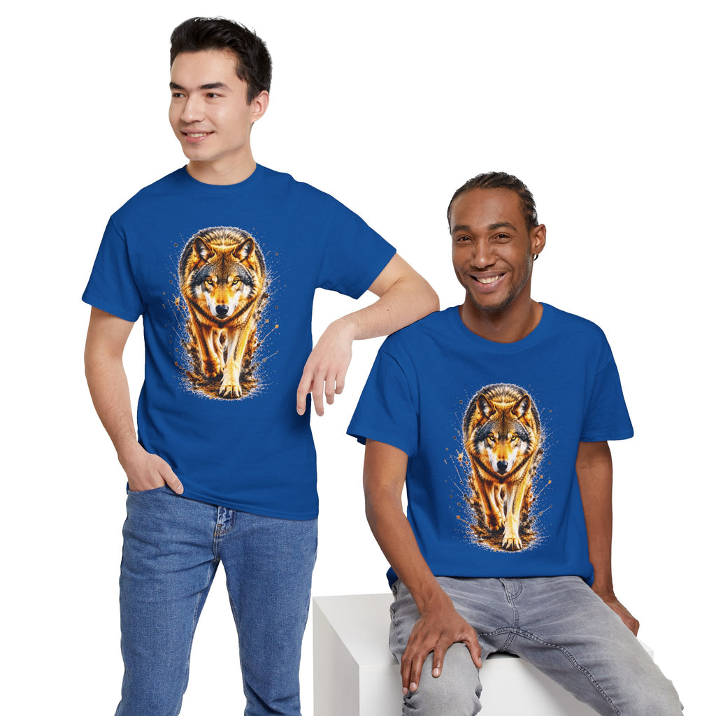 Wolf Graphic T-Shirt, Majestic Wolf Tee, Wildlife Animal Shirt, Unisex Nature Graphic Tee, Wolf Lover Gift, Forest Wolf Shirt