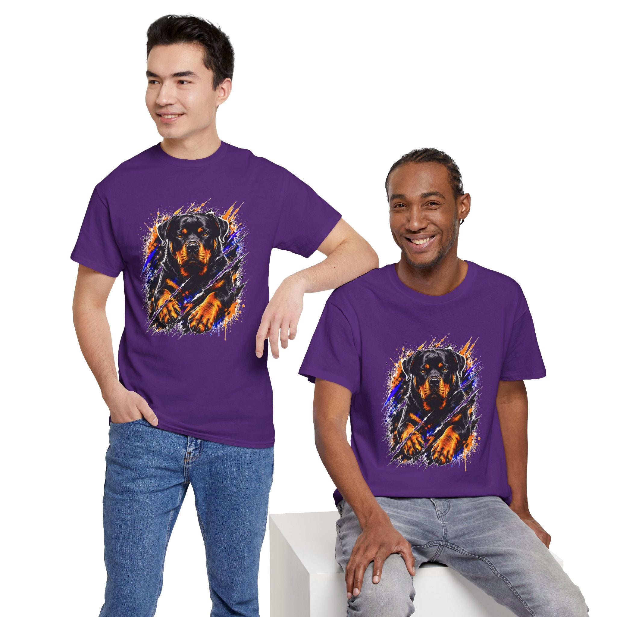 Rottweiler Graphic T-Shirt | Fierce Dog Lover Tee | Bold Rottie Shirt | Gift for Rottweiler Owners
