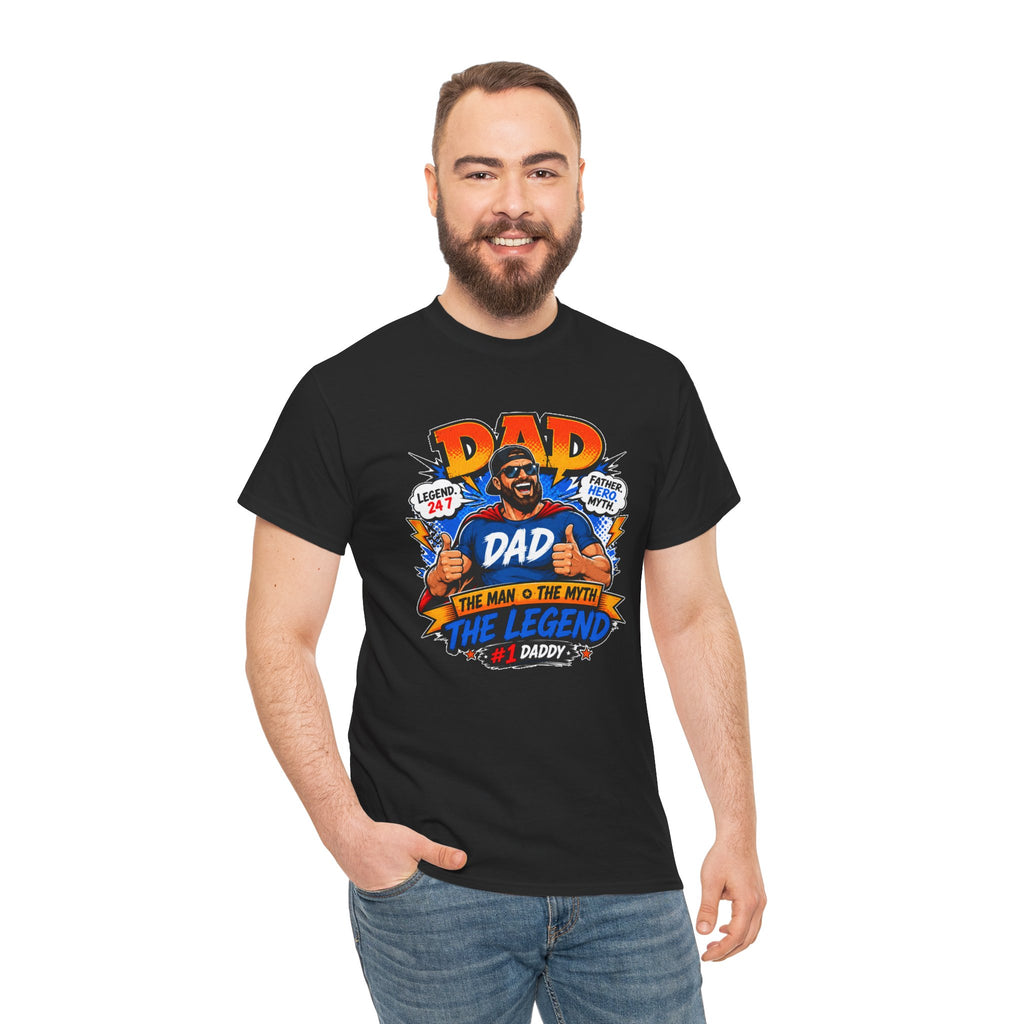 Funny Dad Shirt, Dad The Legend Tee, Father's Day Gift for Dad, Cool Dad Graphic T-Shirt, Best Dad Ever Shirt, Dad Gift