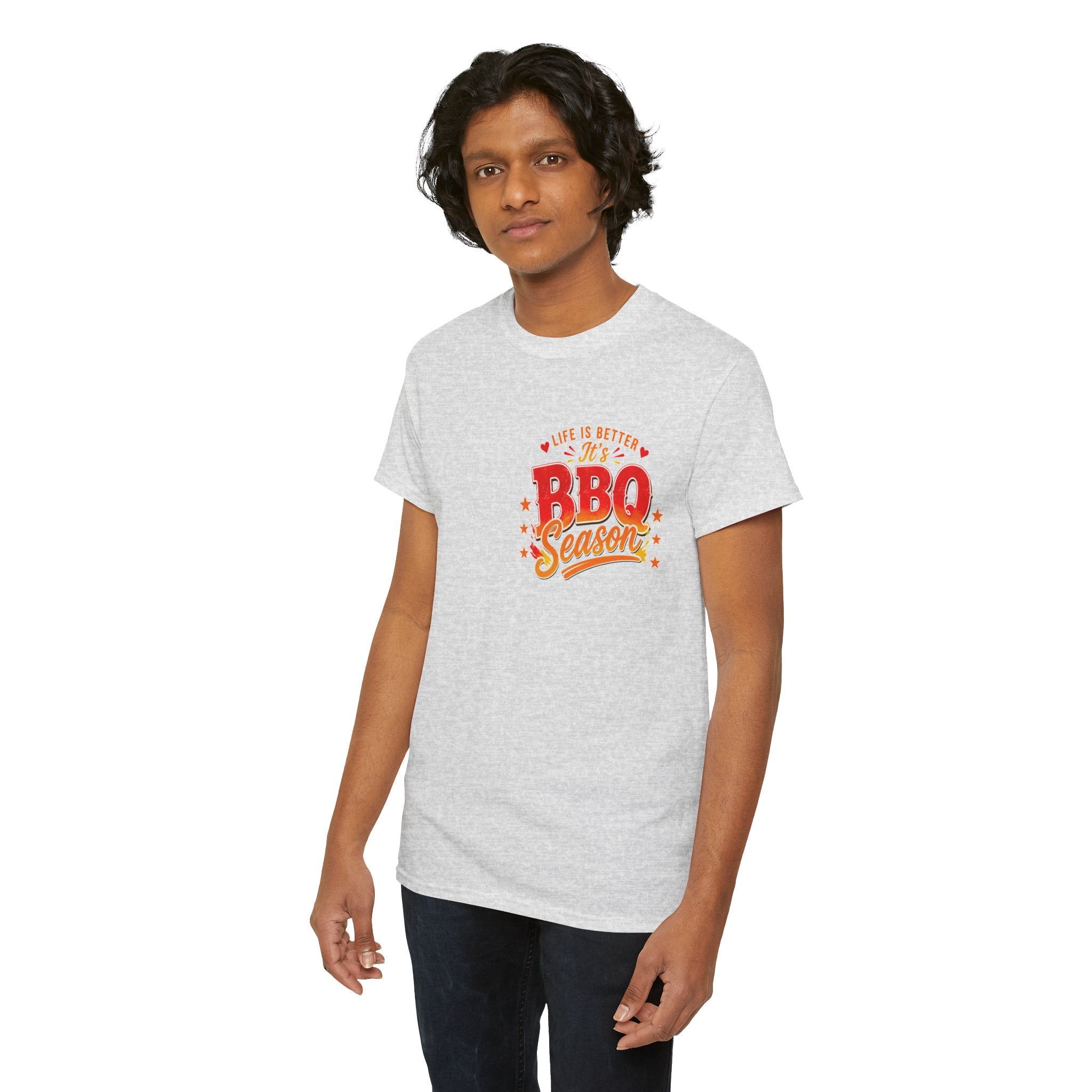 BBQ Season T-Shirt | Life Is Better It's BBQ Season Tee | Funny Grill Shirt | Summer Cookout Tee | Barbecue Lover Gift | Backyard BBQ Shirt