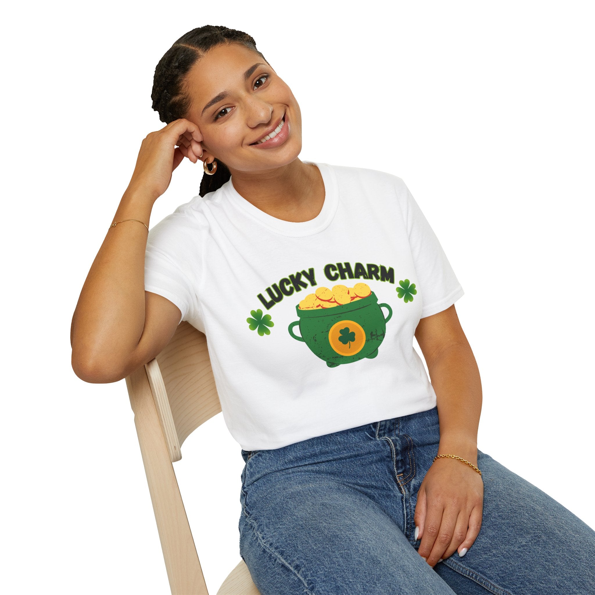 Lucky Charm T-Shirt — Pot of Gold & Shamrock St. Patrick's Day Tee