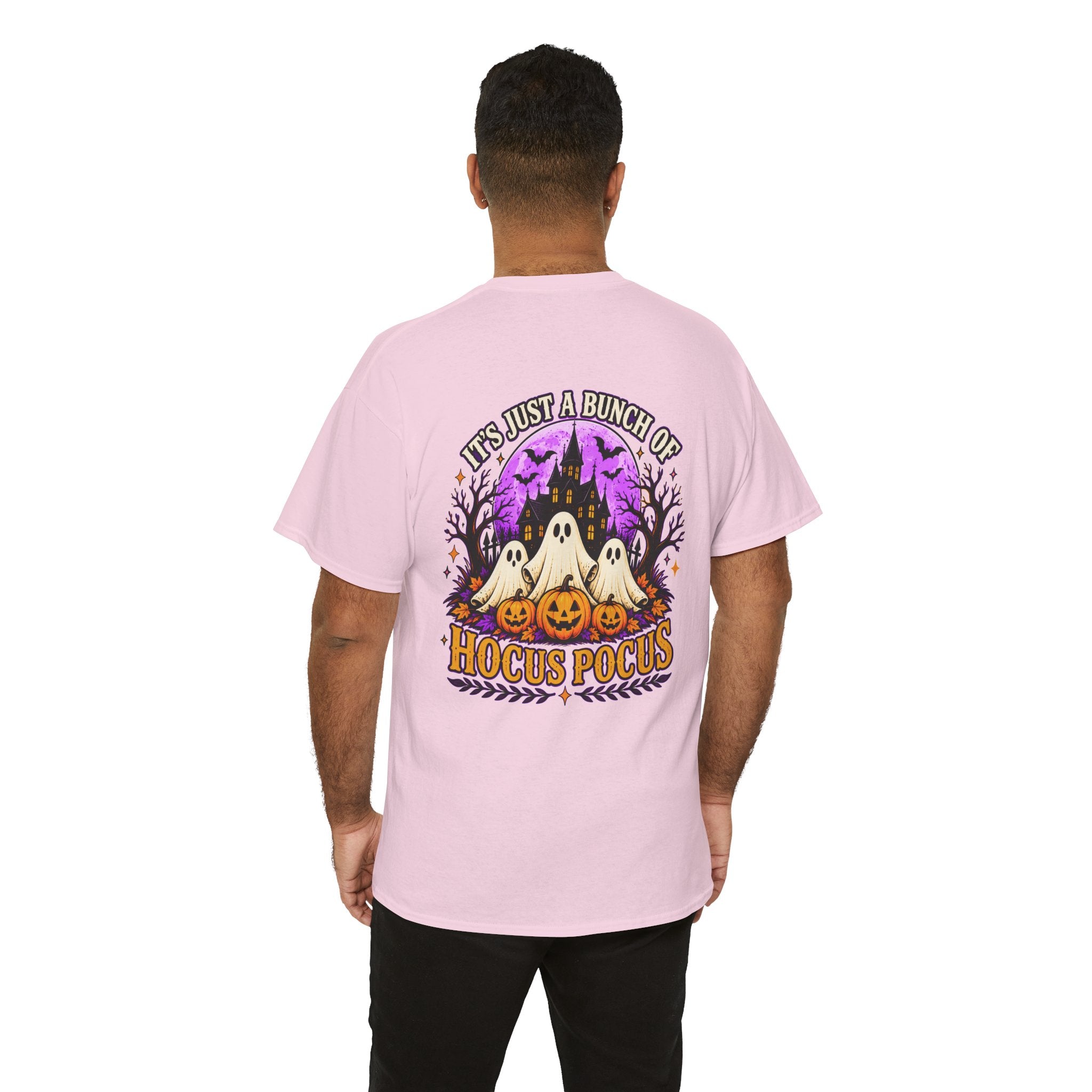 Hocus Pocus Halloween Shirt | Ghost & Pumpkin Front Back Tee