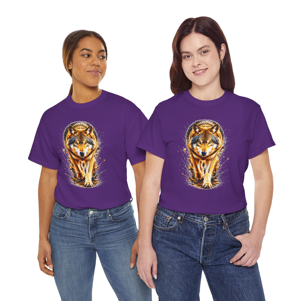 Wolf Graphic T-Shirt, Majestic Wolf Tee, Wildlife Animal Shirt, Unisex Nature Graphic Tee, Wolf Lover Gift, Forest Wolf Shirt