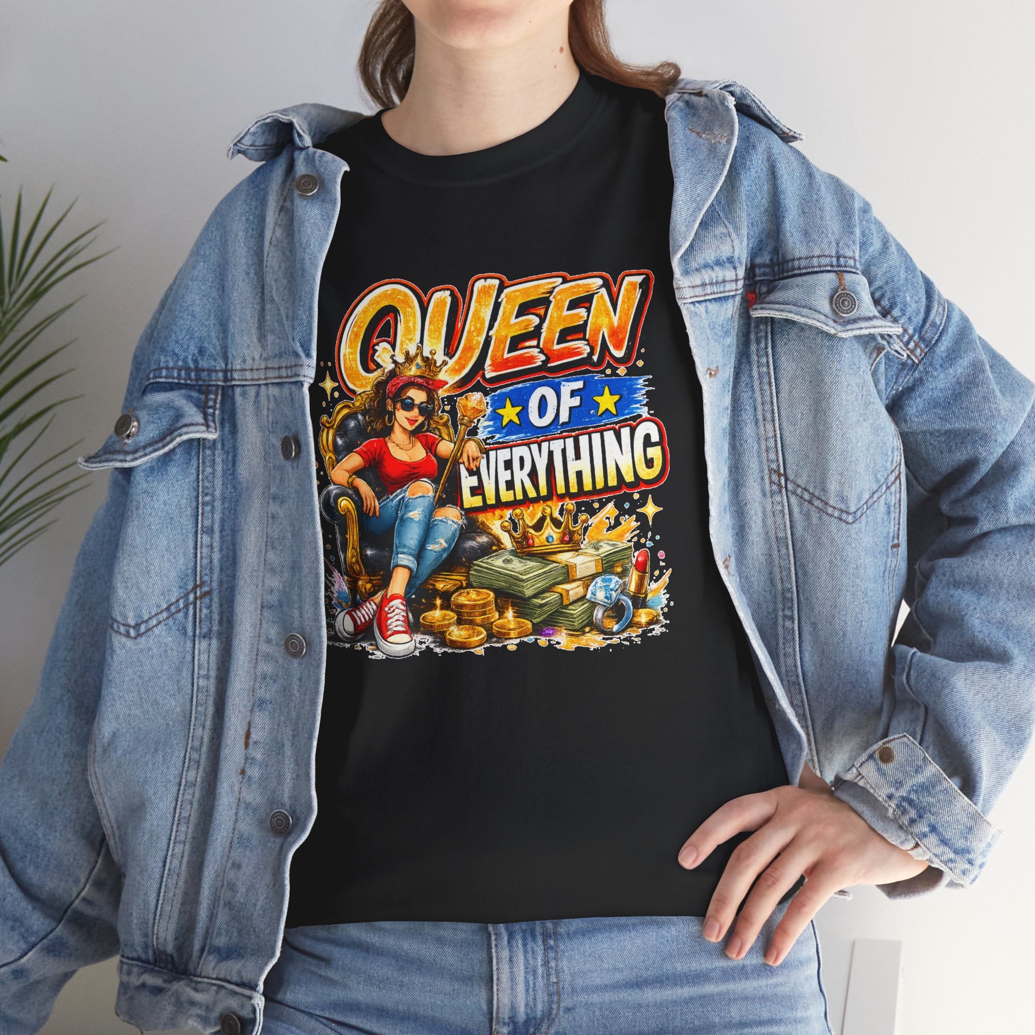 Queen of Everything Shirt | Funny Queen Graphic Tee | Gift for Mom | Boss Lady Shirt | Retro Vintage Tee