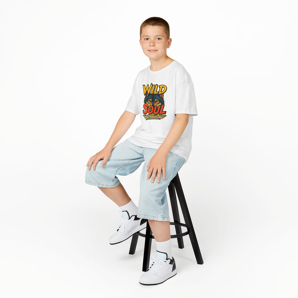 Kids Tee — "Wild Soul" Tiger Graphic Shirt for Bold Little Adventurers