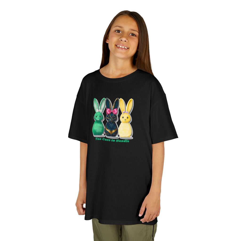 Kids Tee — Colorful Bunny Trio "You Color Me Beautiful" Easter Shirt