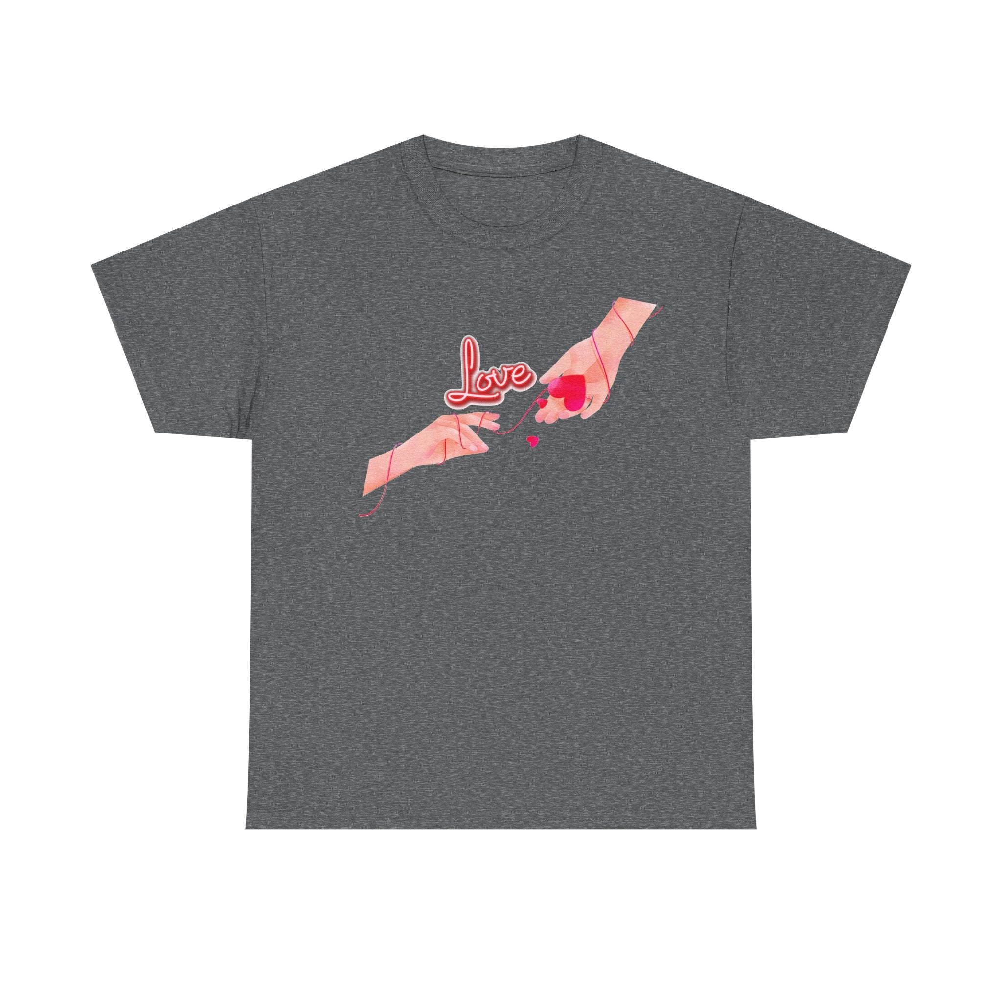 Love Hands T-Shirt — Romantic Heart Illustration Tee
