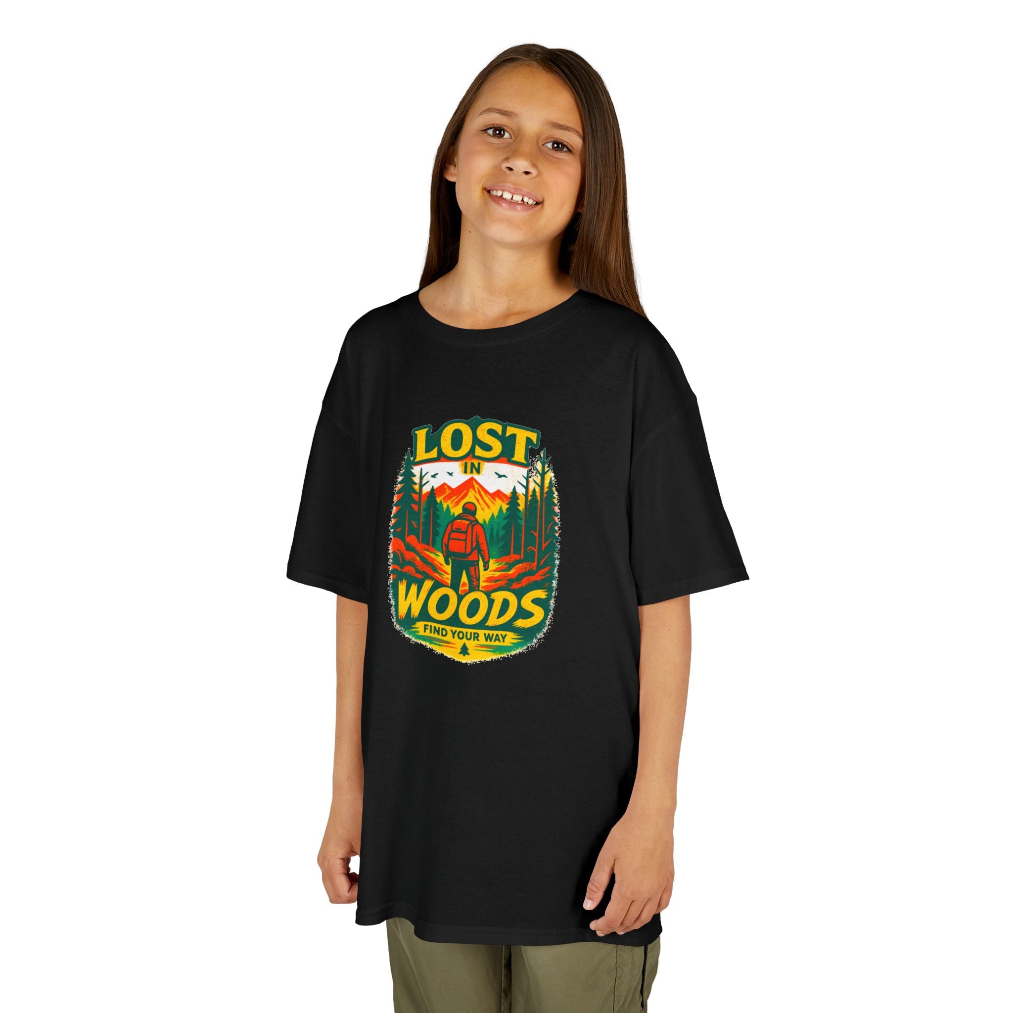 Kids Lost in Woods Shirt | Camping Adventure Tee | Nature Graphic T-Shirt