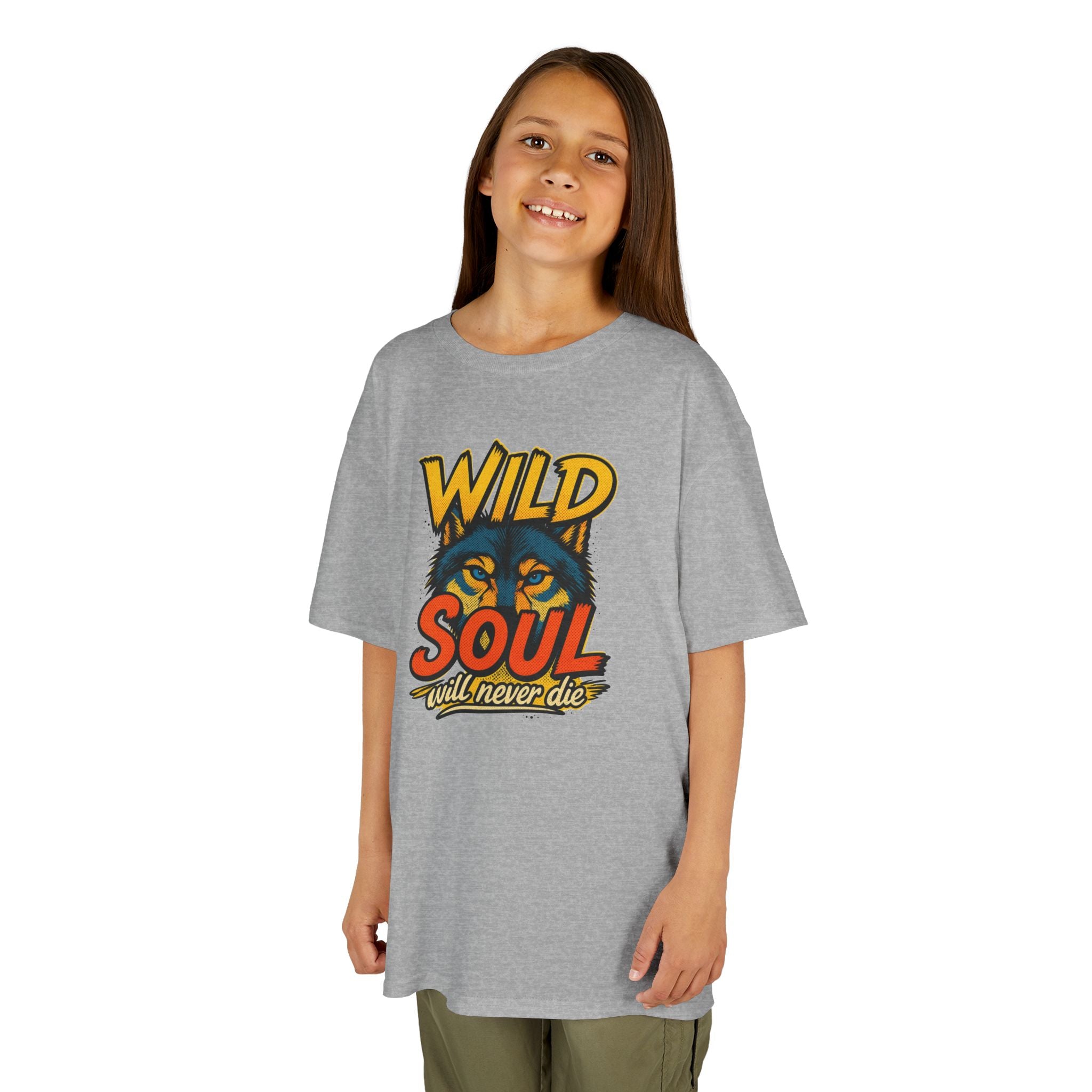 Kids Tee — "Wild Soul" Tiger Graphic Shirt for Bold Little Adventurers