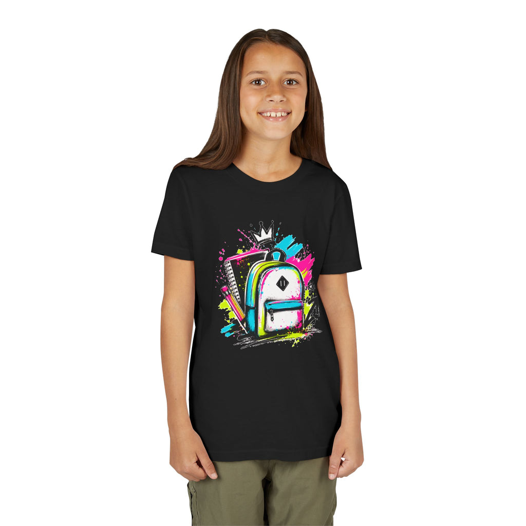 Back to School Kids T-Shirt | Graffiti Backpack Graphic Tee | First Day of School Shirt | Boys Girls Youth Tee