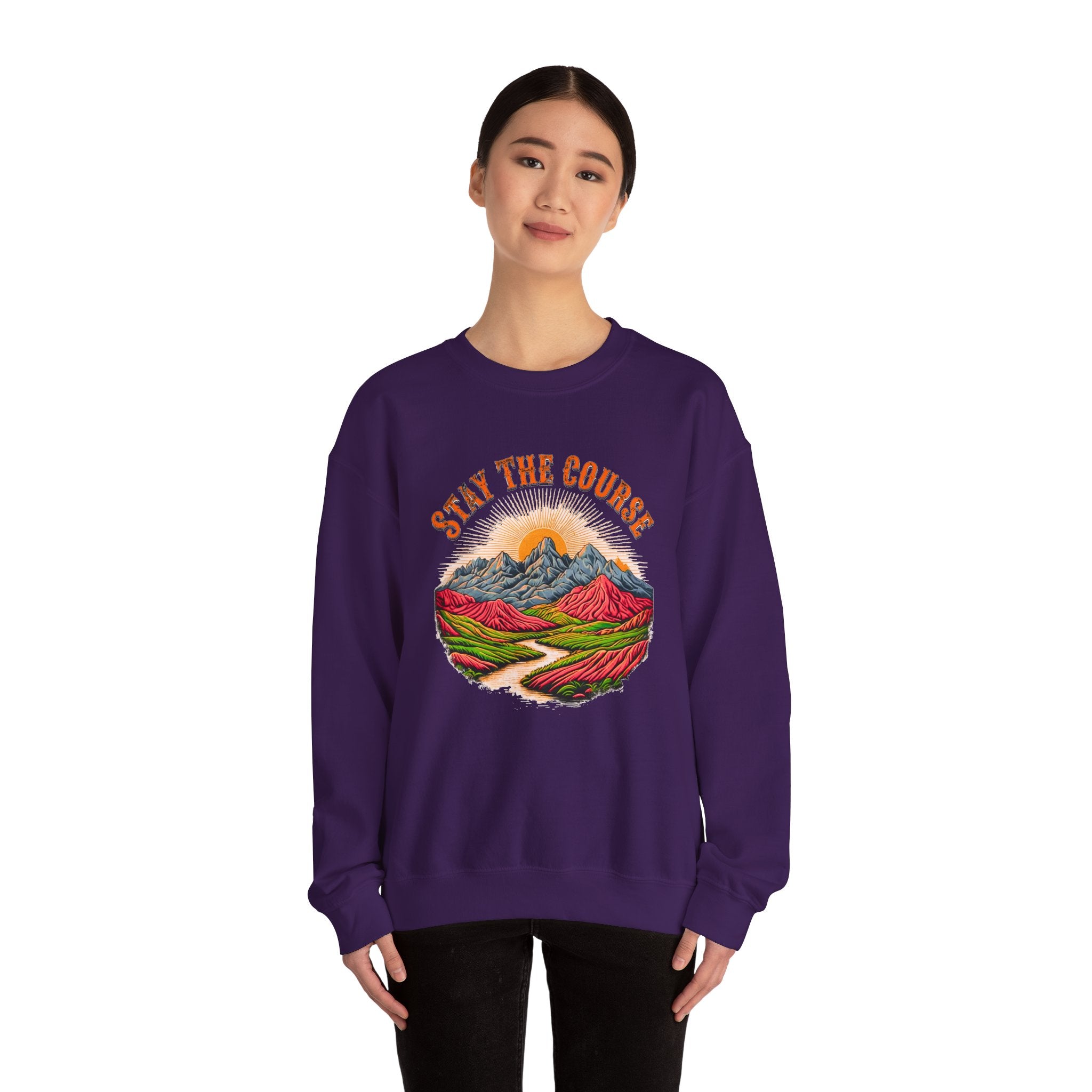 Stay the Course Sweatshirt - Scenic Mountain Crewneck