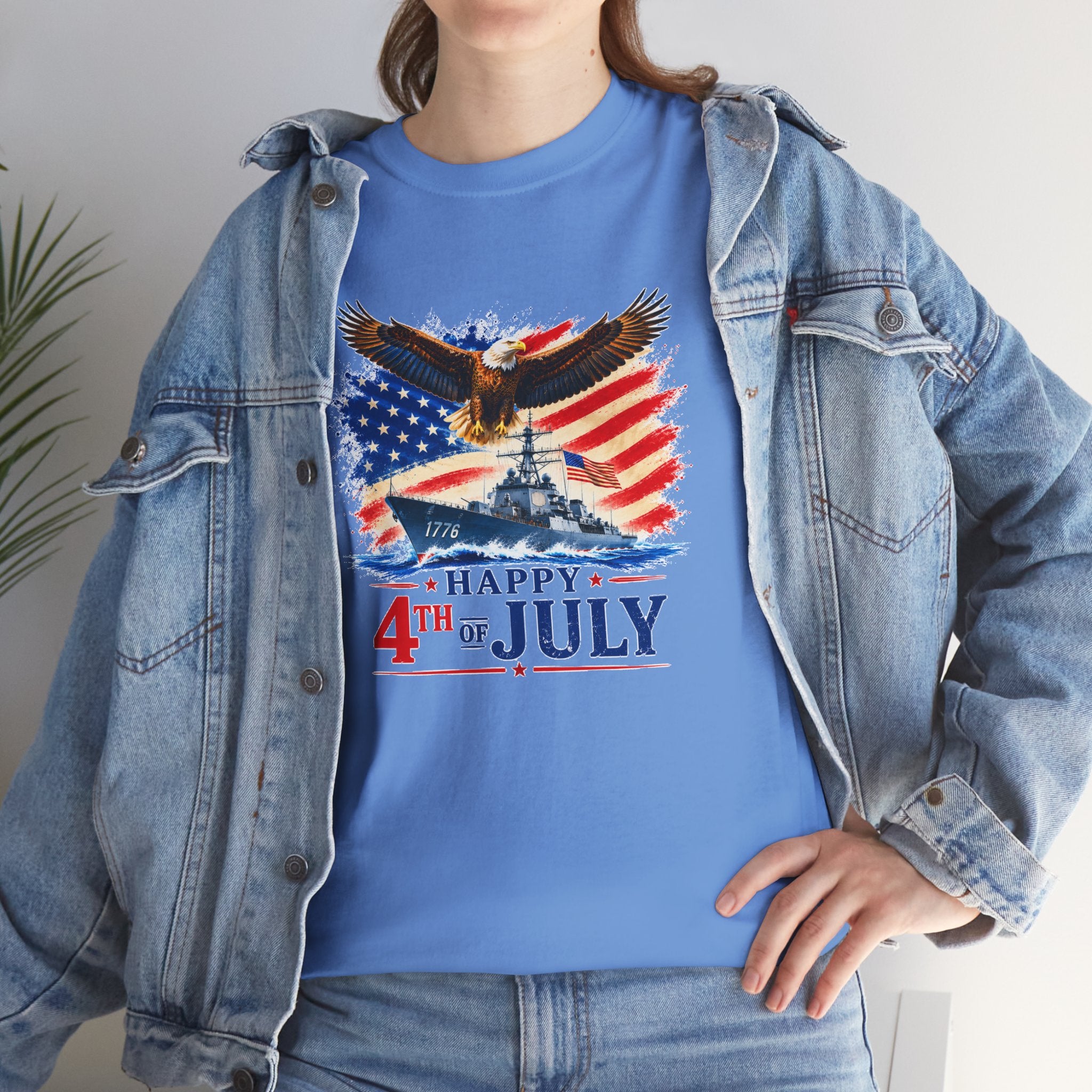 Happy 4th of July Shirt, Patriotic Eagle T-Shirt, American Flag Tee, USA Independence Day Shirt, Freedom Eagle Gift
