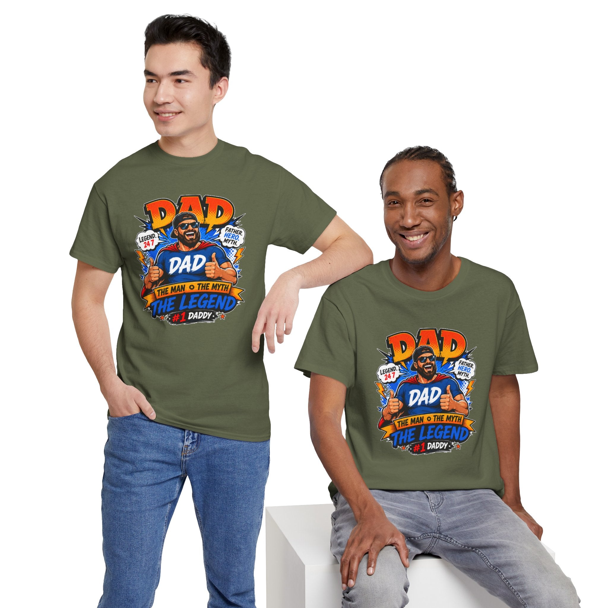 Funny Dad Shirt, Dad The Legend Tee, Father's Day Gift for Dad, Cool Dad Graphic T-Shirt, Best Dad Ever Shirt, Dad Gift
