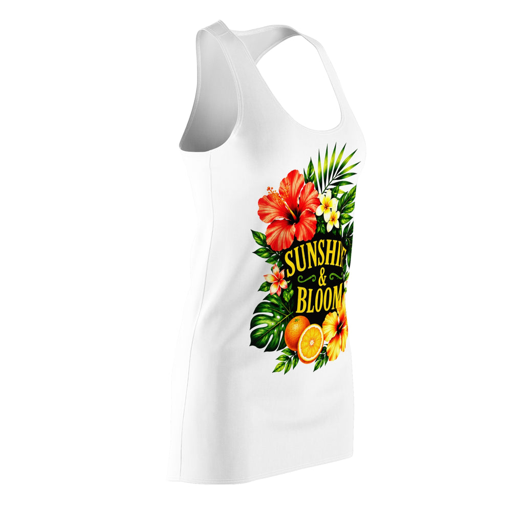 Racerback Dress — 'Sunshine & Bloom' Tropical Floral Summer Dress