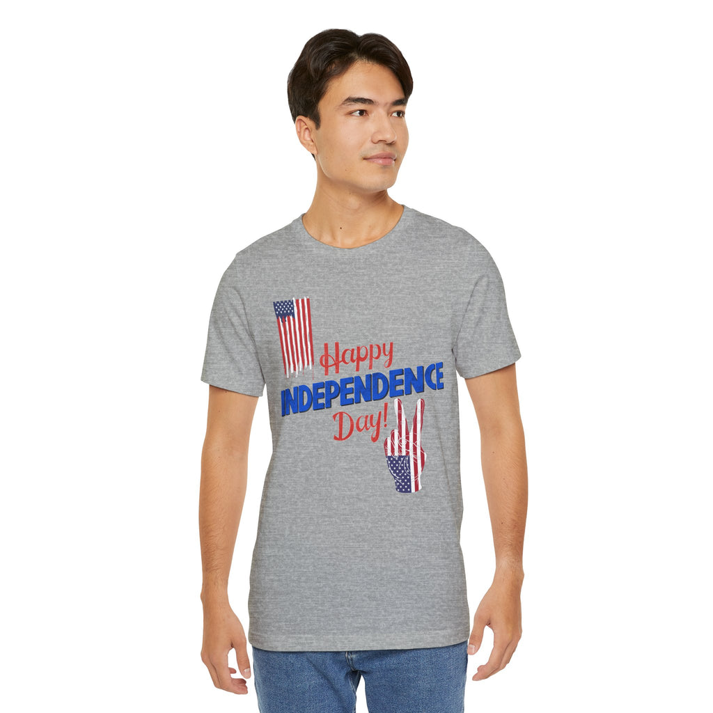 Happy Independence Day Shirt, Patriotic 4th of July T-Shirt, USA Flag Shirt, American Independence Day Tee