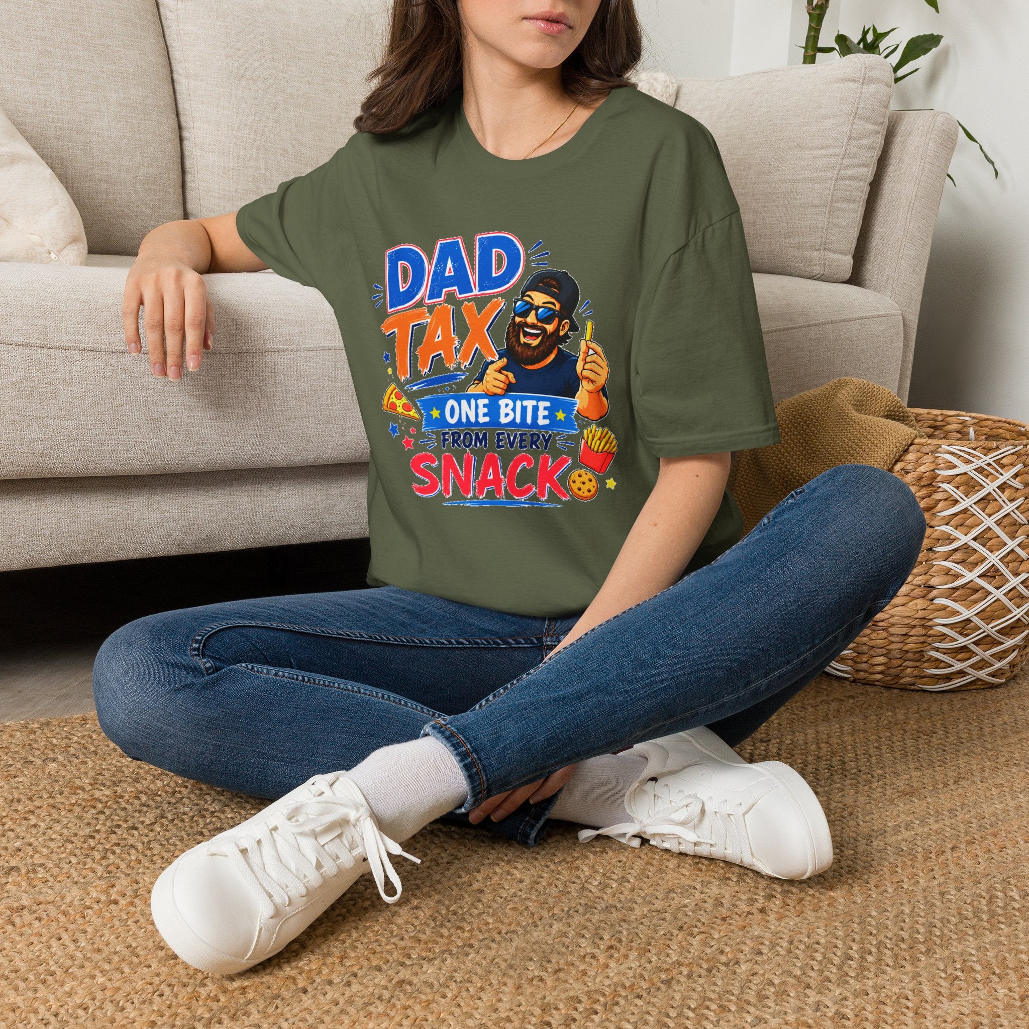 Funny Dad Tax Shirt, One Bite From Every Snack T-Shirt, Dad Joke Tee, Gift for Dad, Daddy Shirt, Father's Day Gift, Food Lover Dad Tee