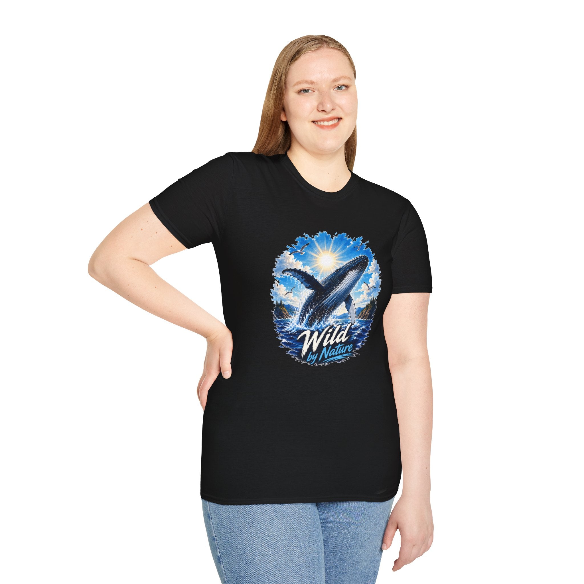 Whale T-Shirt, Ocean Whale Graphic Tee, Wild Nature Shirt, Ocean Lover Gift