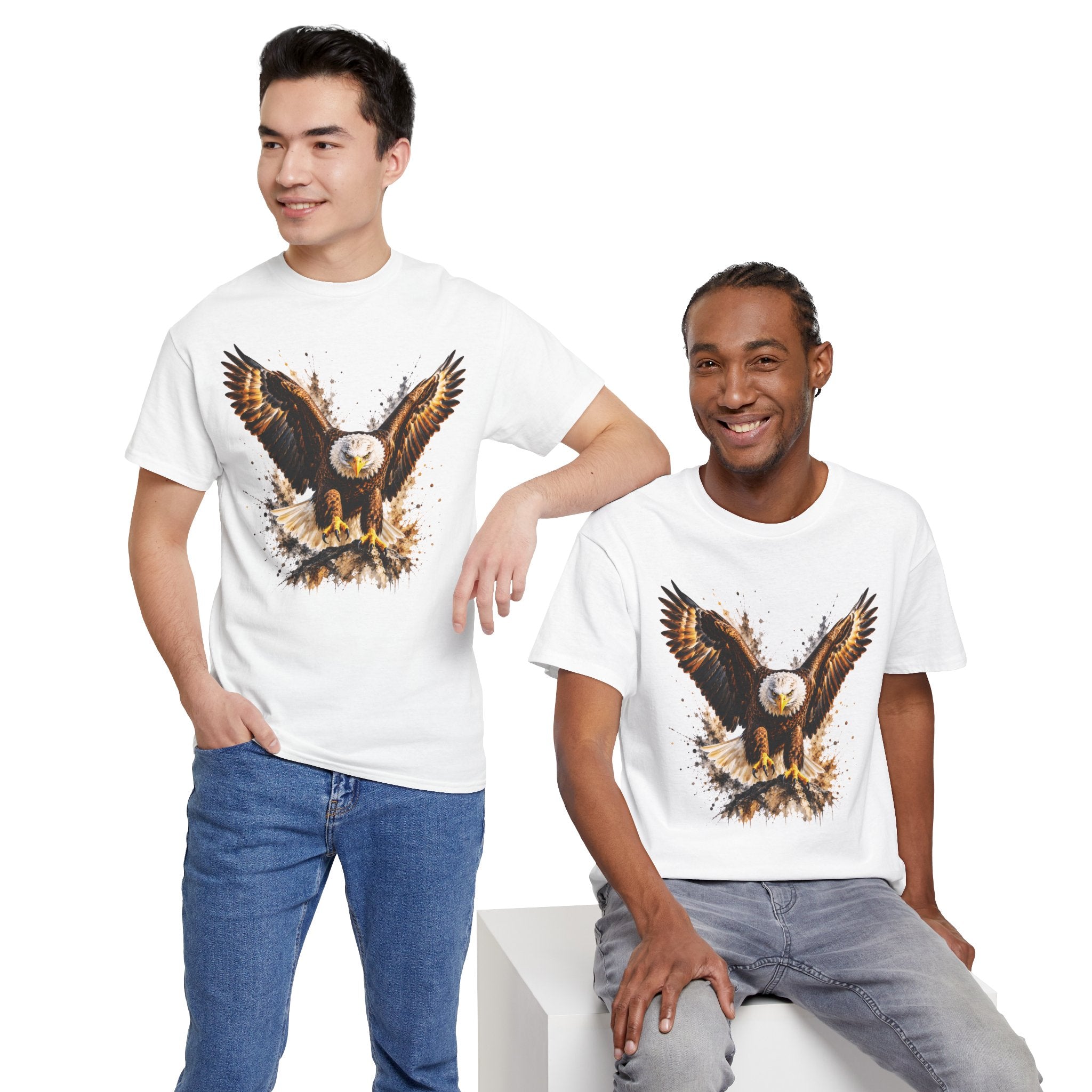 Majestic Bald Eagle T-Shirt, Eagle Graphic Tee, Patriotic Wildlife Shirt, Unisex Bird Lover Tee, American Eagle Gift