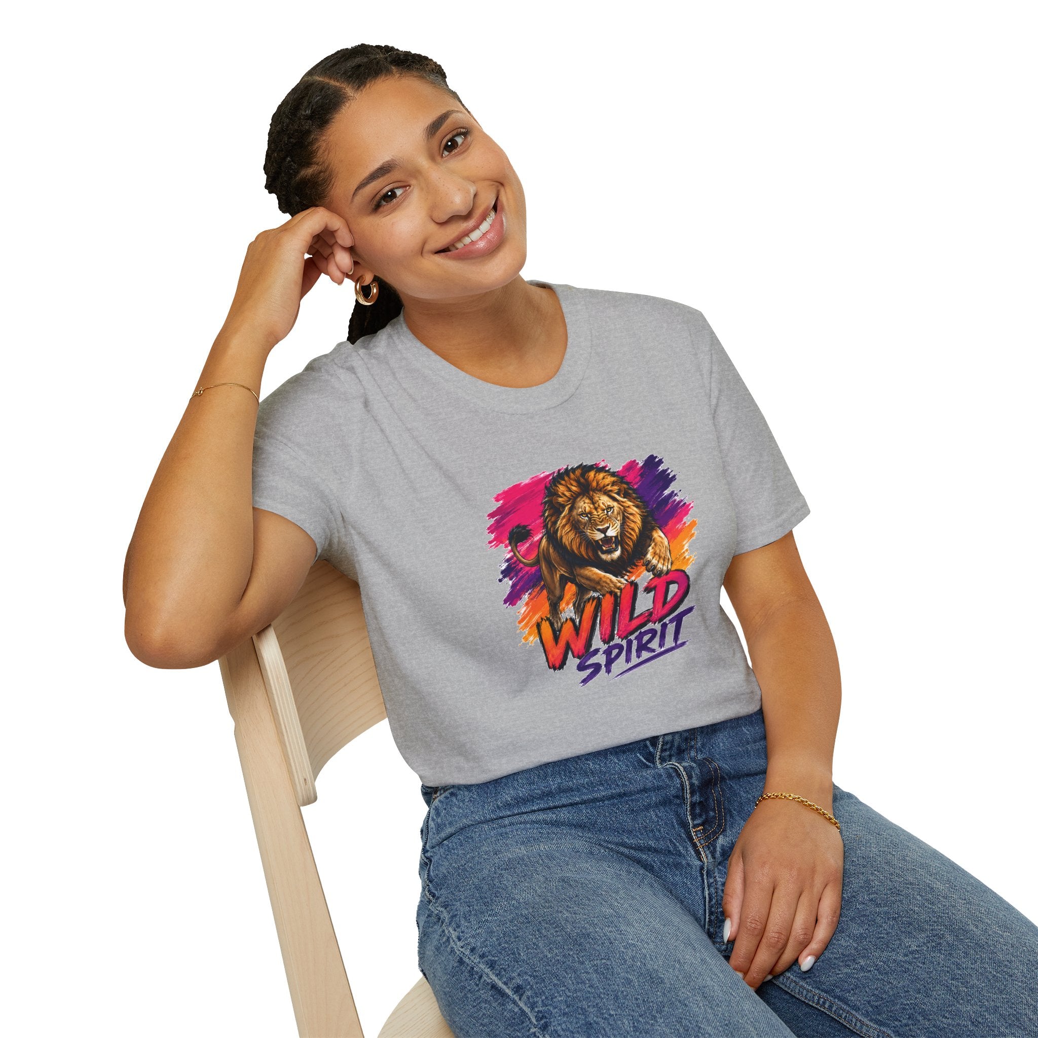 Lion T Shirt, Wild Spirit Shirt, Lion Graphic Tee, Animal Lover Shirt, Wildlife Shirt, Unisex T Shirt, Nature Gift