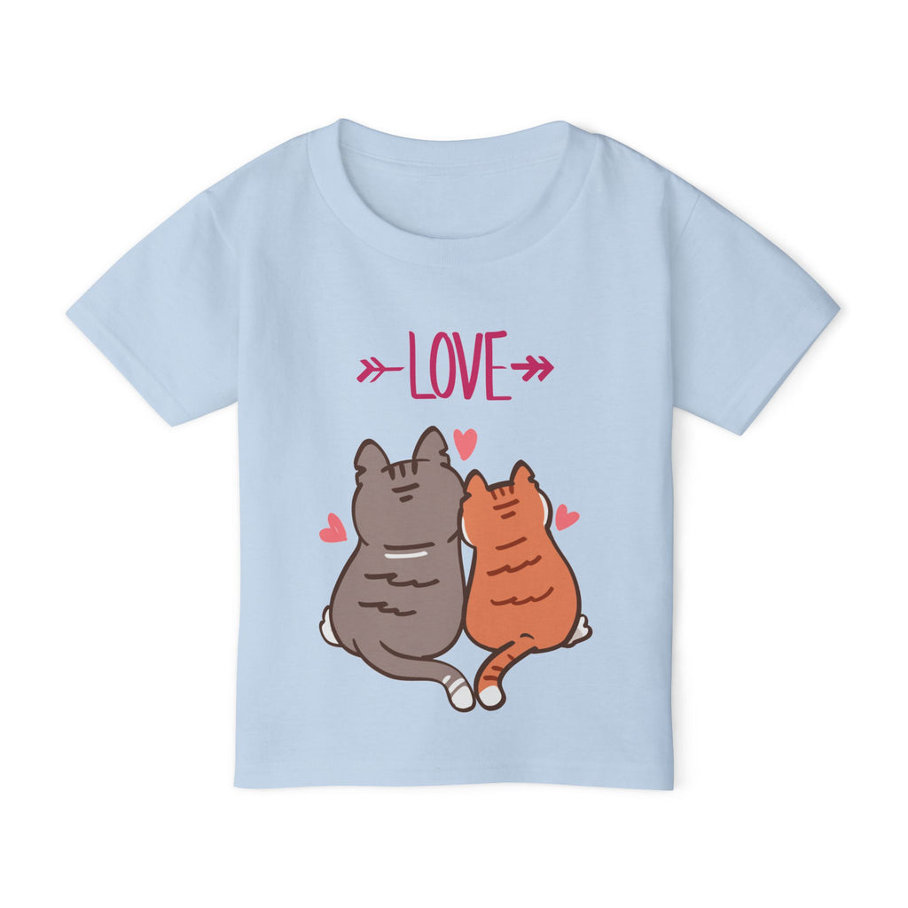 Cute Toddler Cat Shirt, Kids Valentine Shirt, Love Cats T-Shirt for Boys Girls, Matching Siblings Outfit, Kids Cute Animal Tee, Gift for Kids