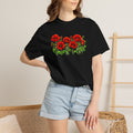Red Poppy Shirt, Floral T-Shirt for Women, Wildflower Graphic Tee, Botanical Garden Shirt, Comfort Colors Tee