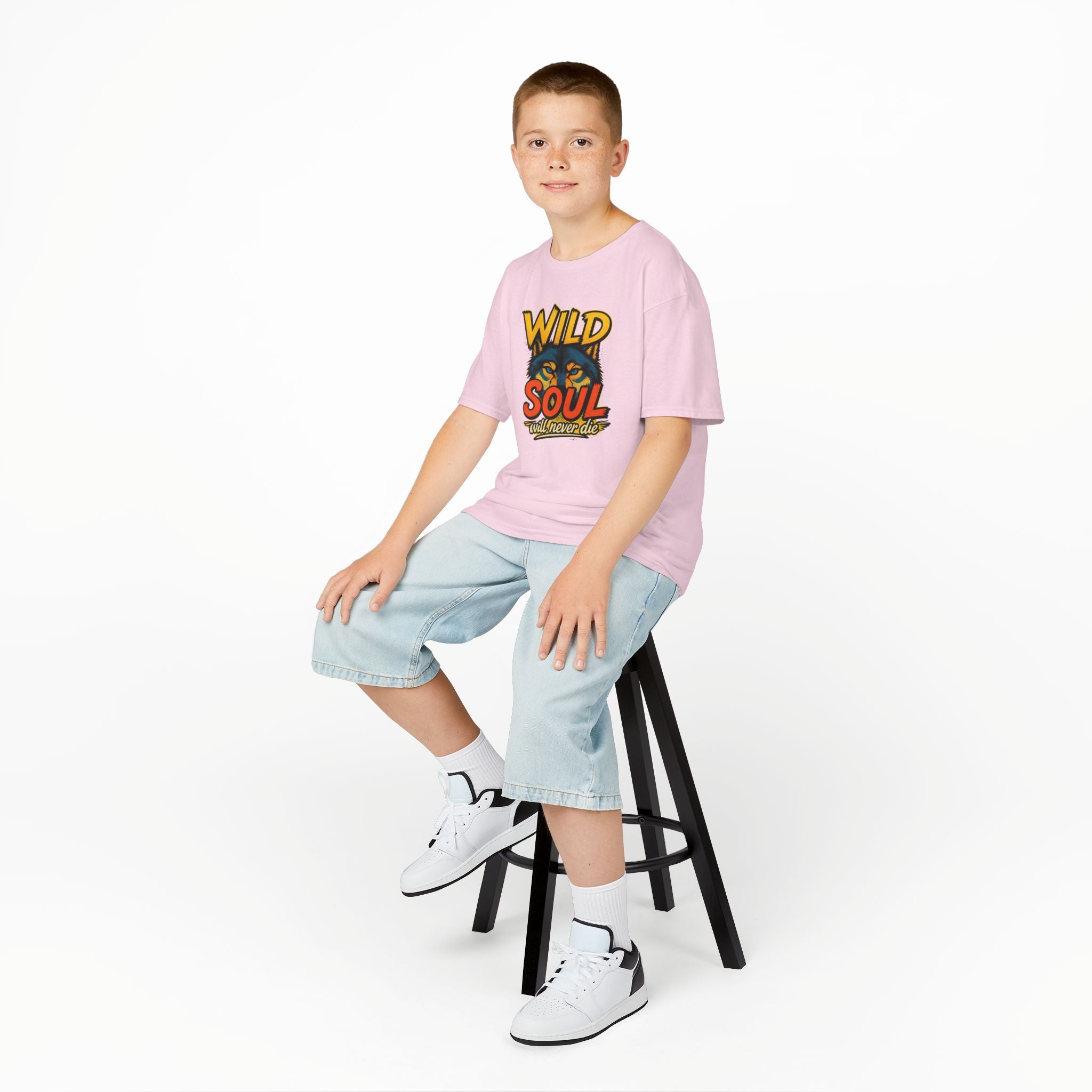 Kids Tee — "Wild Soul" Tiger Graphic Shirt for Bold Little Adventurers