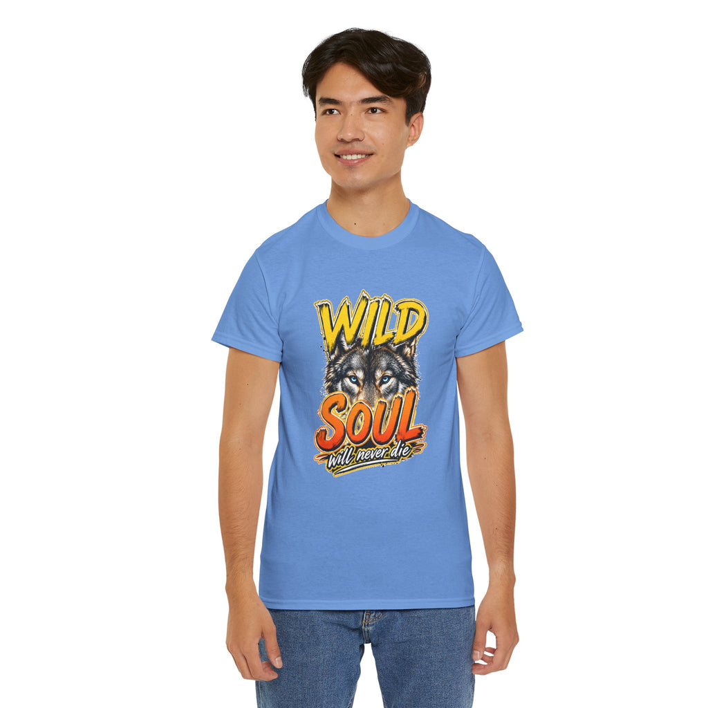 Wolf 'Wild Soul' Graphic Tee – Bold Wildlife Shirt for Nature Lovers