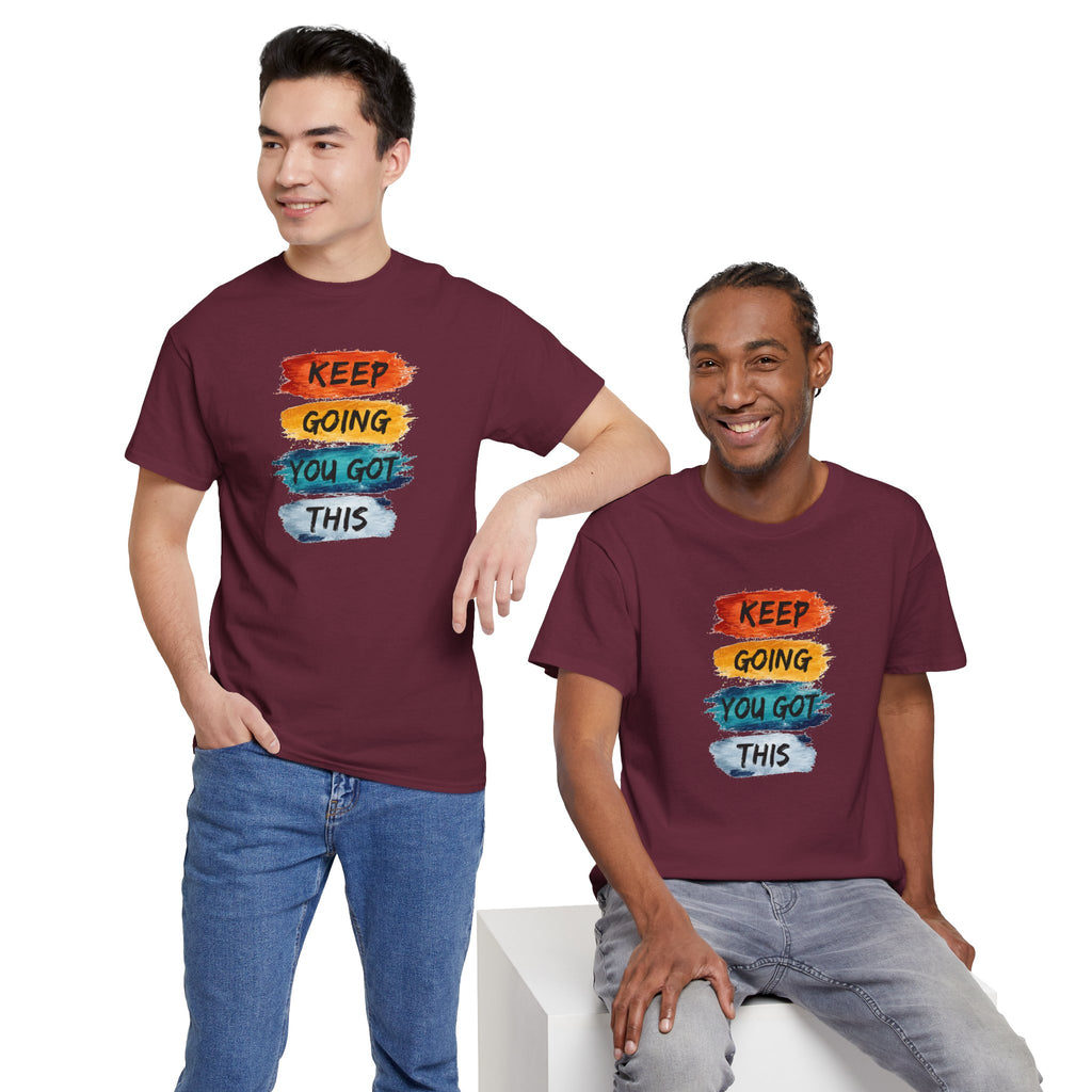 Keep Going You Got This Tee  Motivational Watercolor Brushstroke T-Shirt