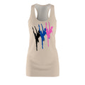Ballet Silhouette Racerback Dress – Pink Blue Black Dance Print
