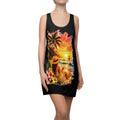 Tropical Beach Racerback Dress — Sunset Palm Island Print