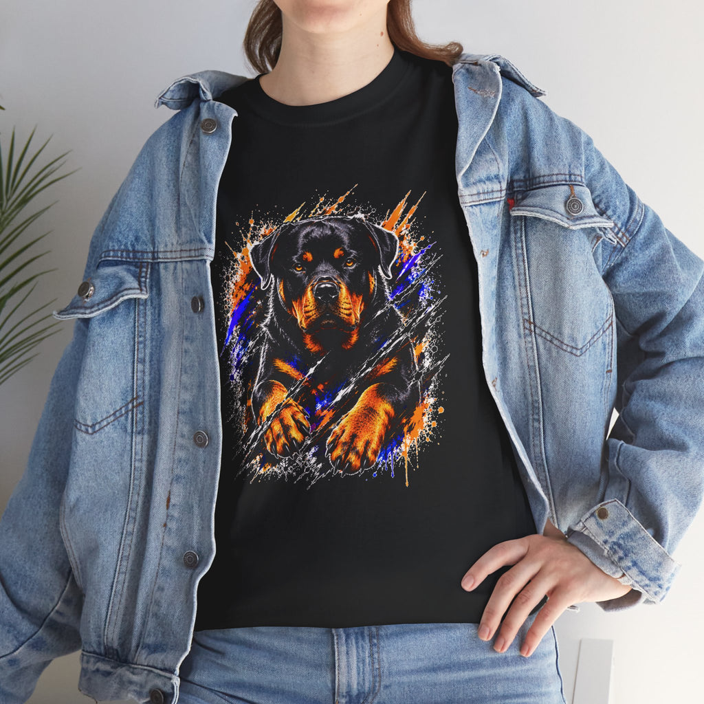 Rottweiler Graphic T-Shirt | Fierce Dog Lover Tee | Bold Rottie Shirt | Gift for Rottweiler Owners