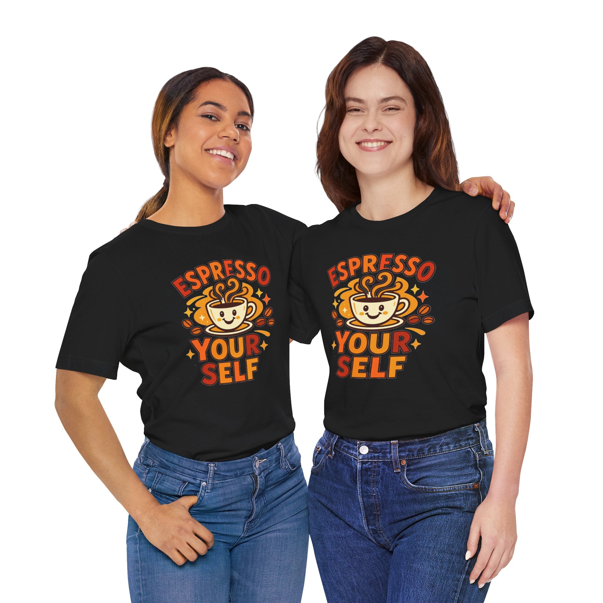Espresso Yourself Coffee Tee — 'Espresso Your Self' Cute Coffee Cup Shirt
