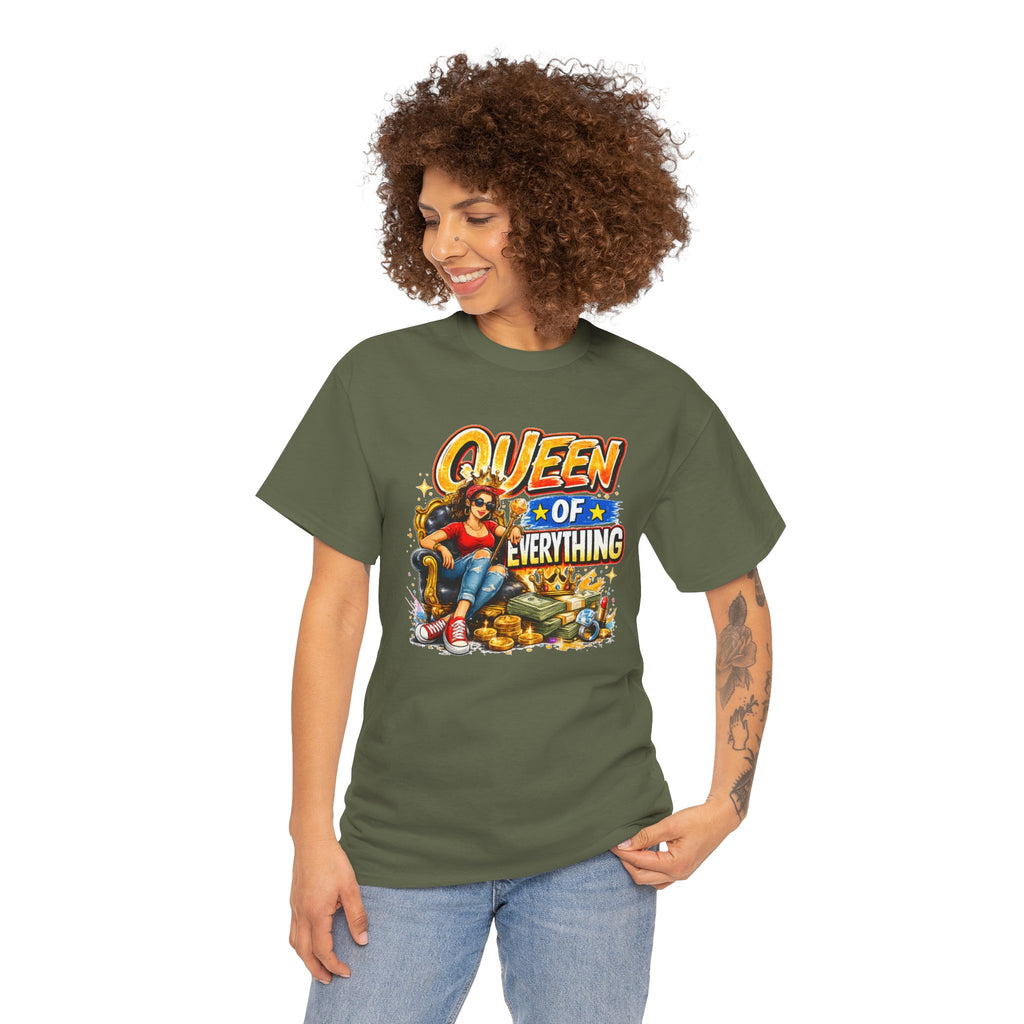 Queen of Everything Shirt | Funny Queen Graphic Tee | Gift for Mom | Boss Lady Shirt | Retro Vintage Tee