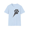 Minimal Paw Print T-Shirt, Dog Lover Tee, Aesthetic Pet Shirt, Paw Comet Design