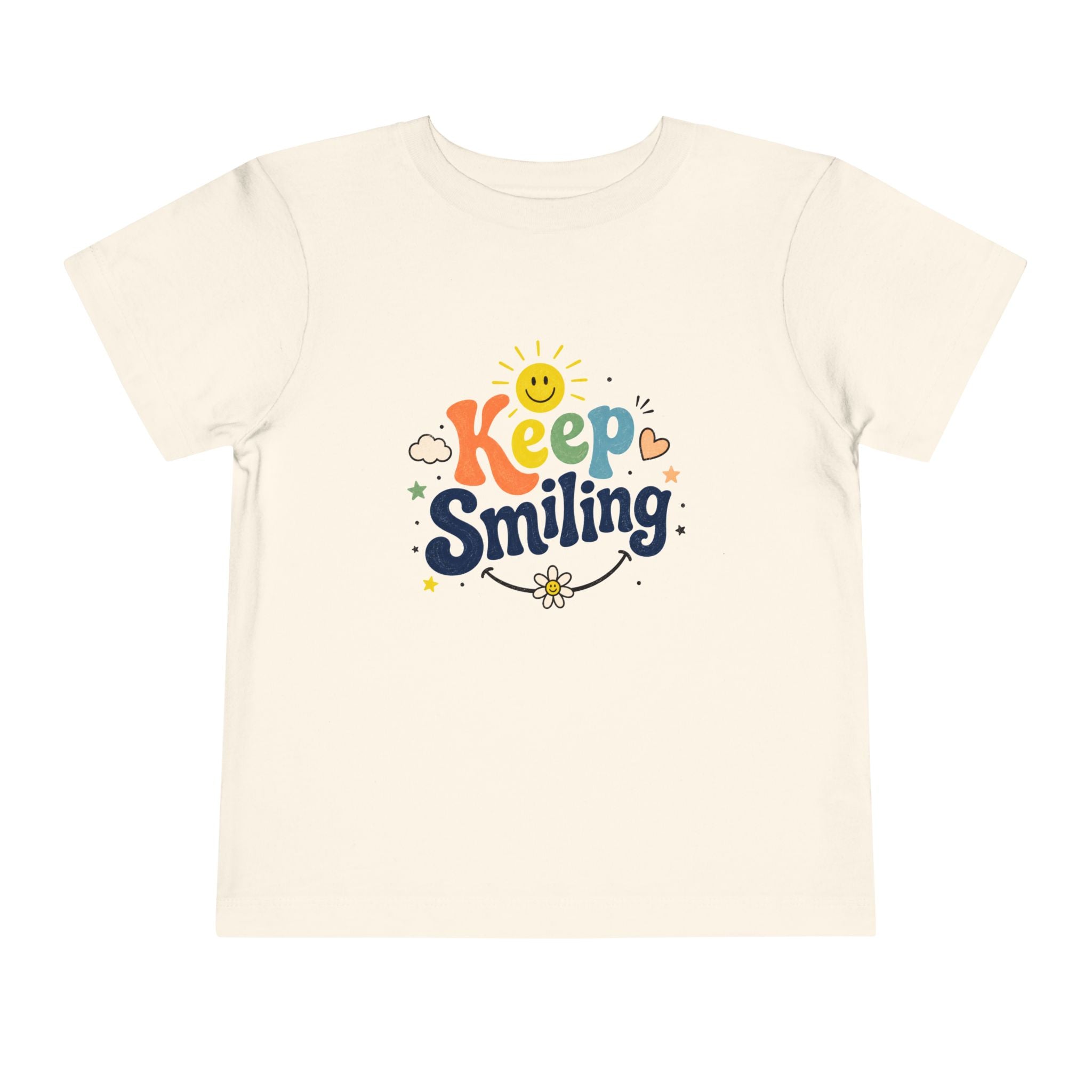 Keep Smiling Toddler Tee — Cute Sunshine Positive Kids Shirt