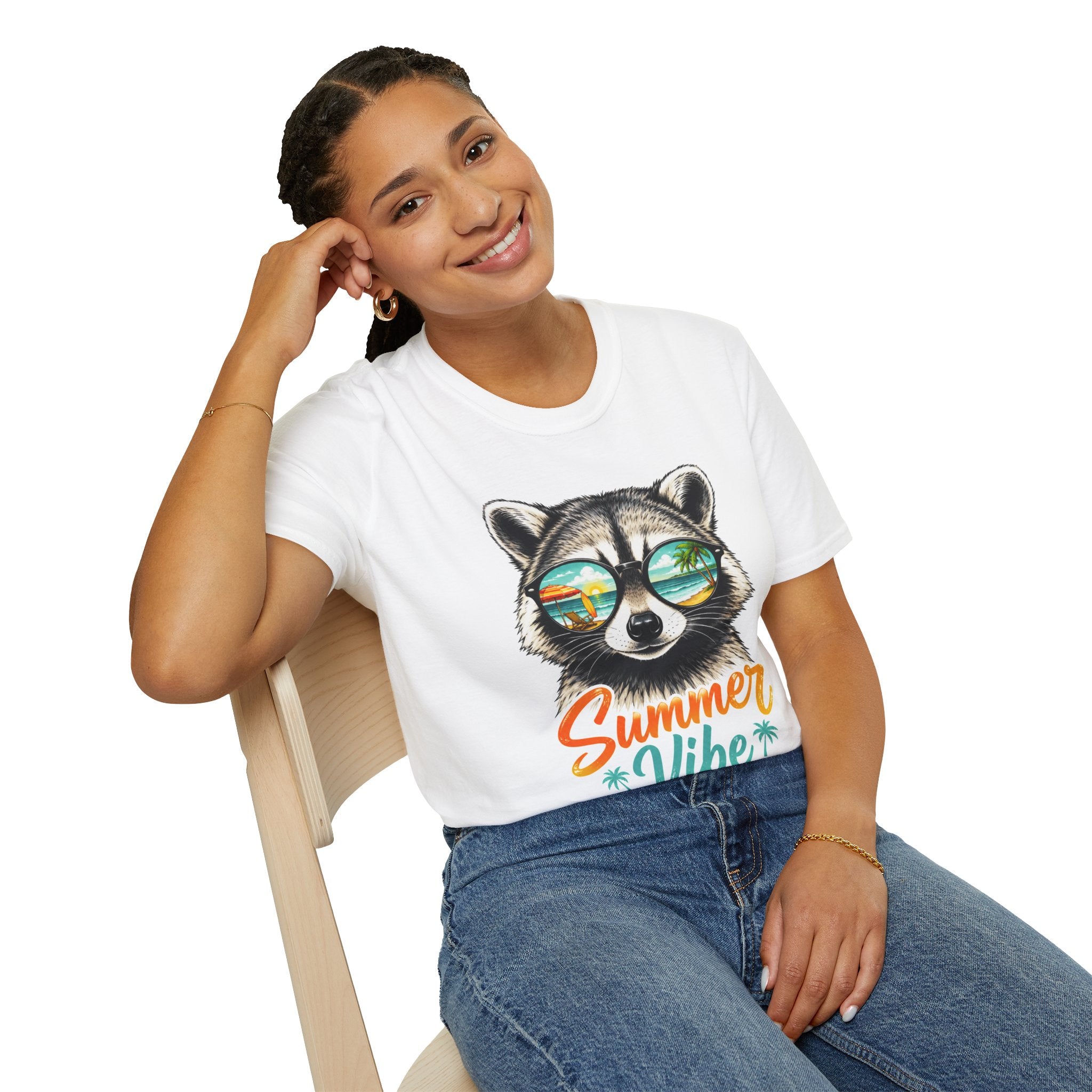 Summer Vibe Raccoon T-Shirt