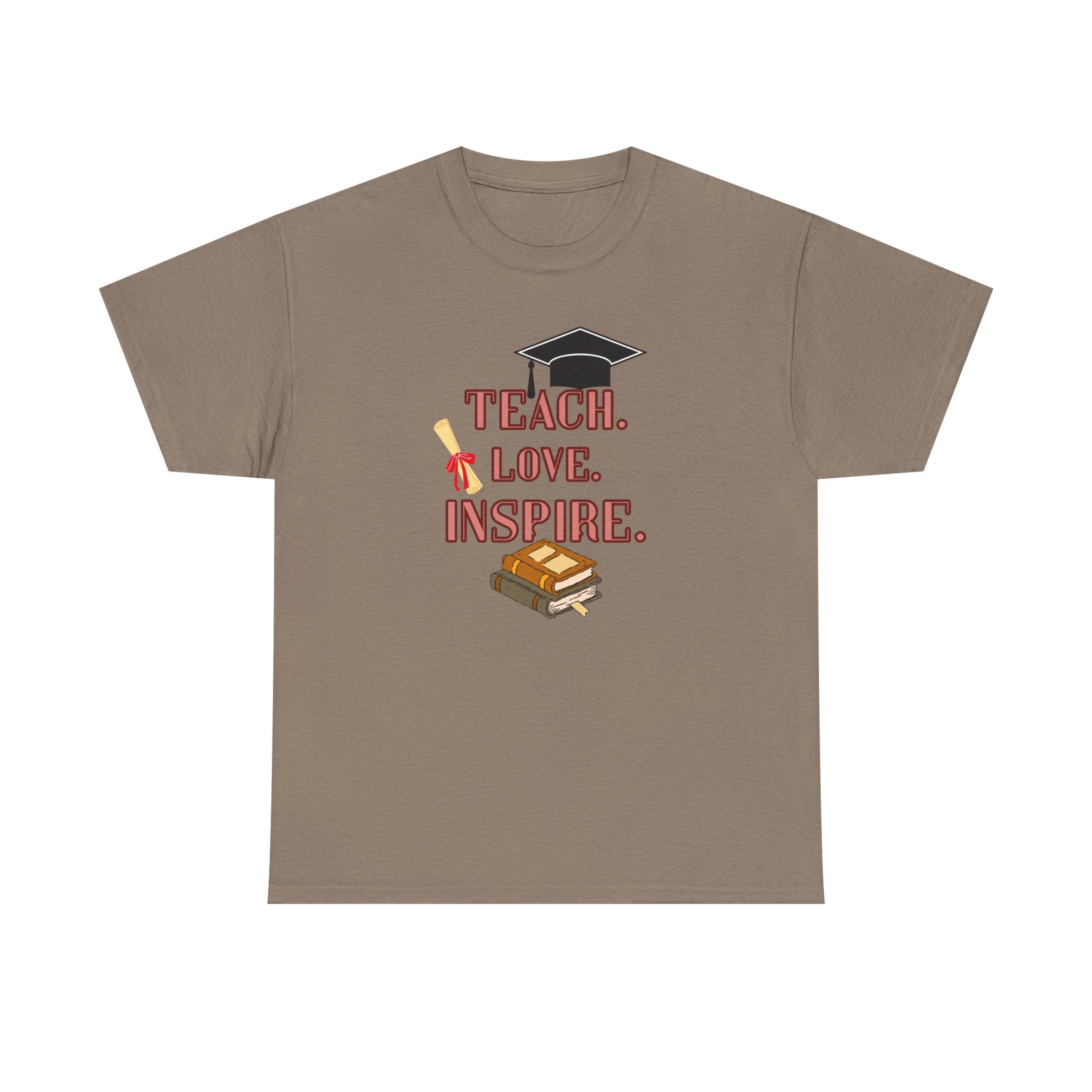 Teacher Shirt Teach Love Inspire, Teacher Gift T-Shirt, Back to School Tee, Inspirational Teacher Shirt, Unisex Graphic Tee