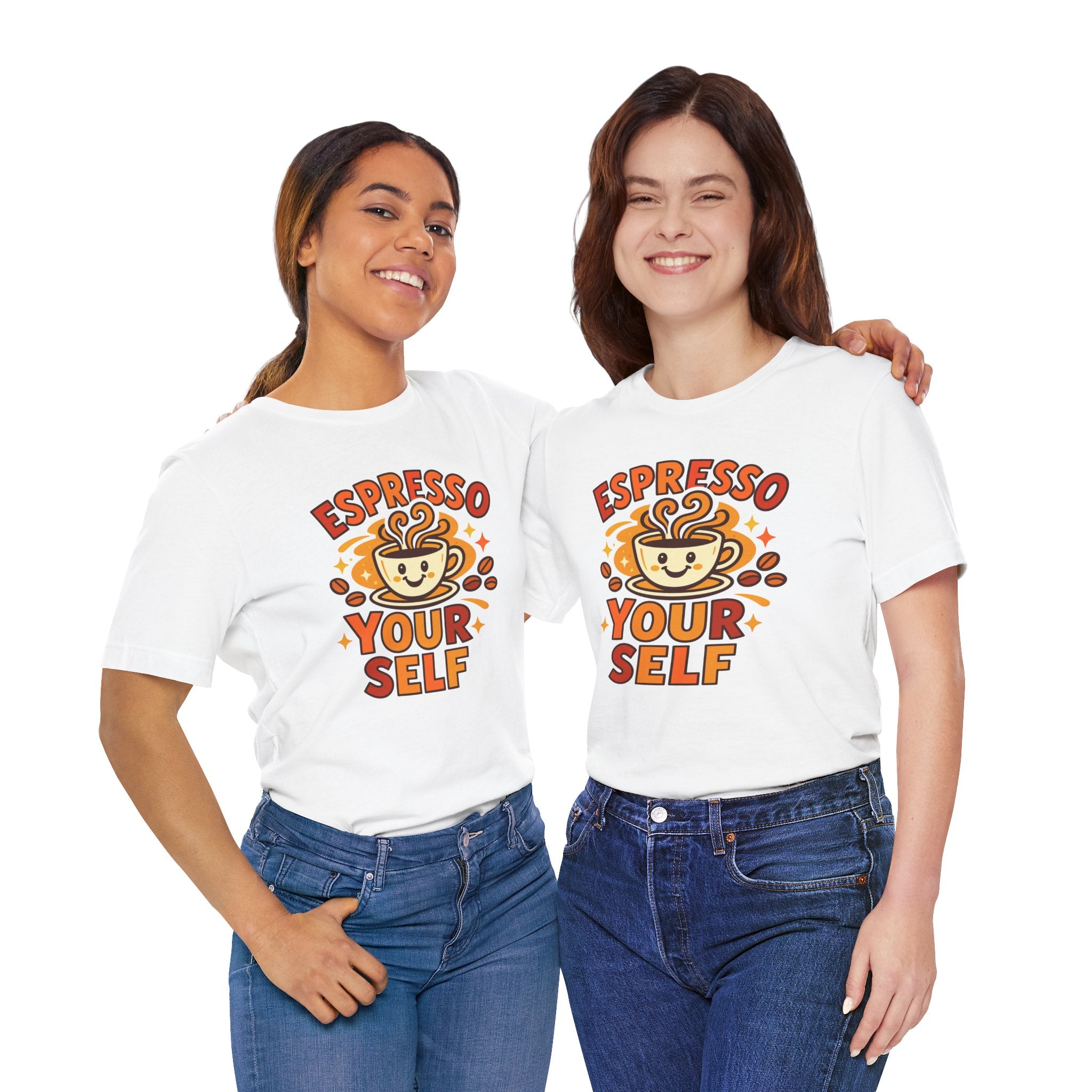 Espresso Yourself Coffee Tee — 'Espresso Your Self' Cute Coffee Cup Shirt