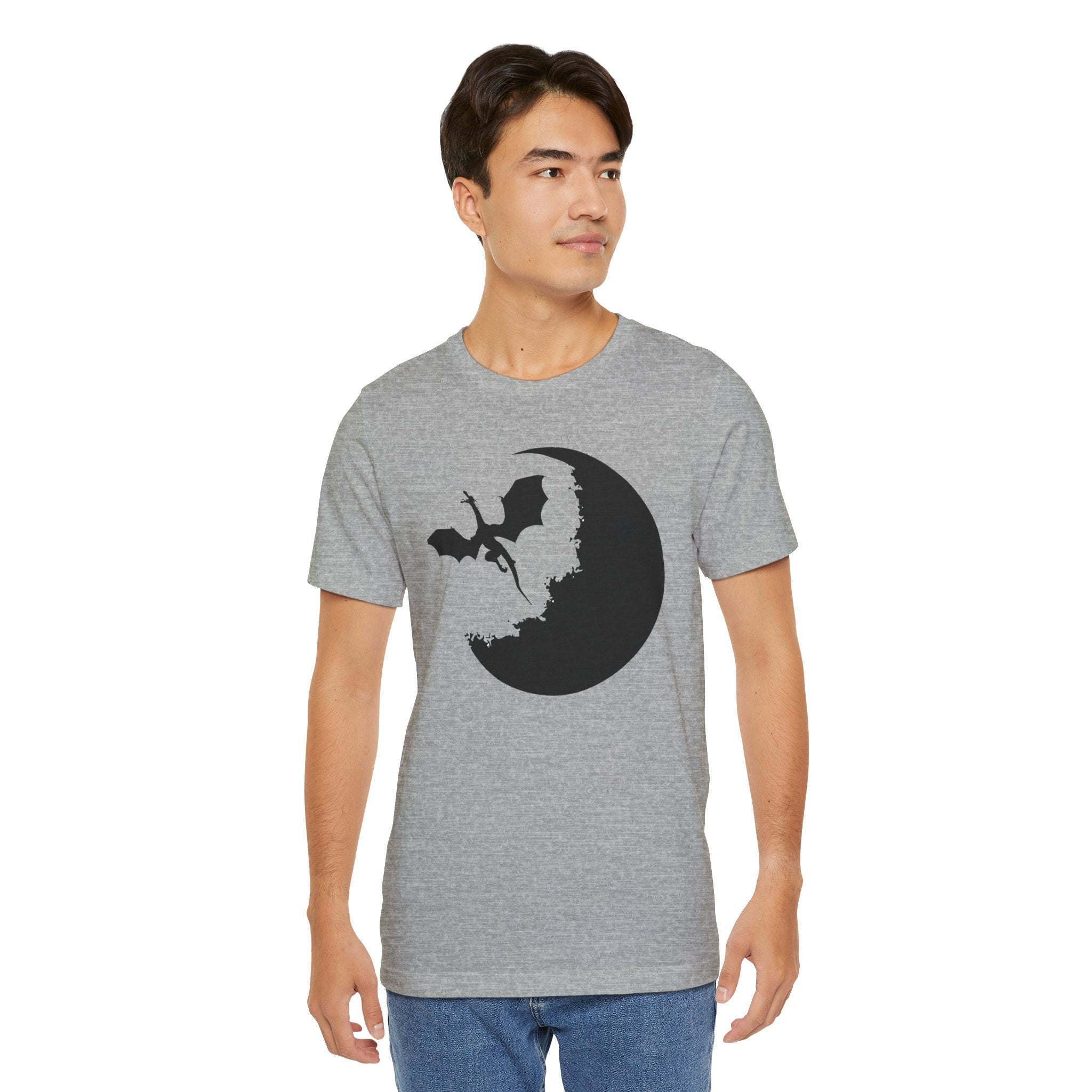 Bat Silhouette Moon T-Shirt — Gothic Halloween Tee