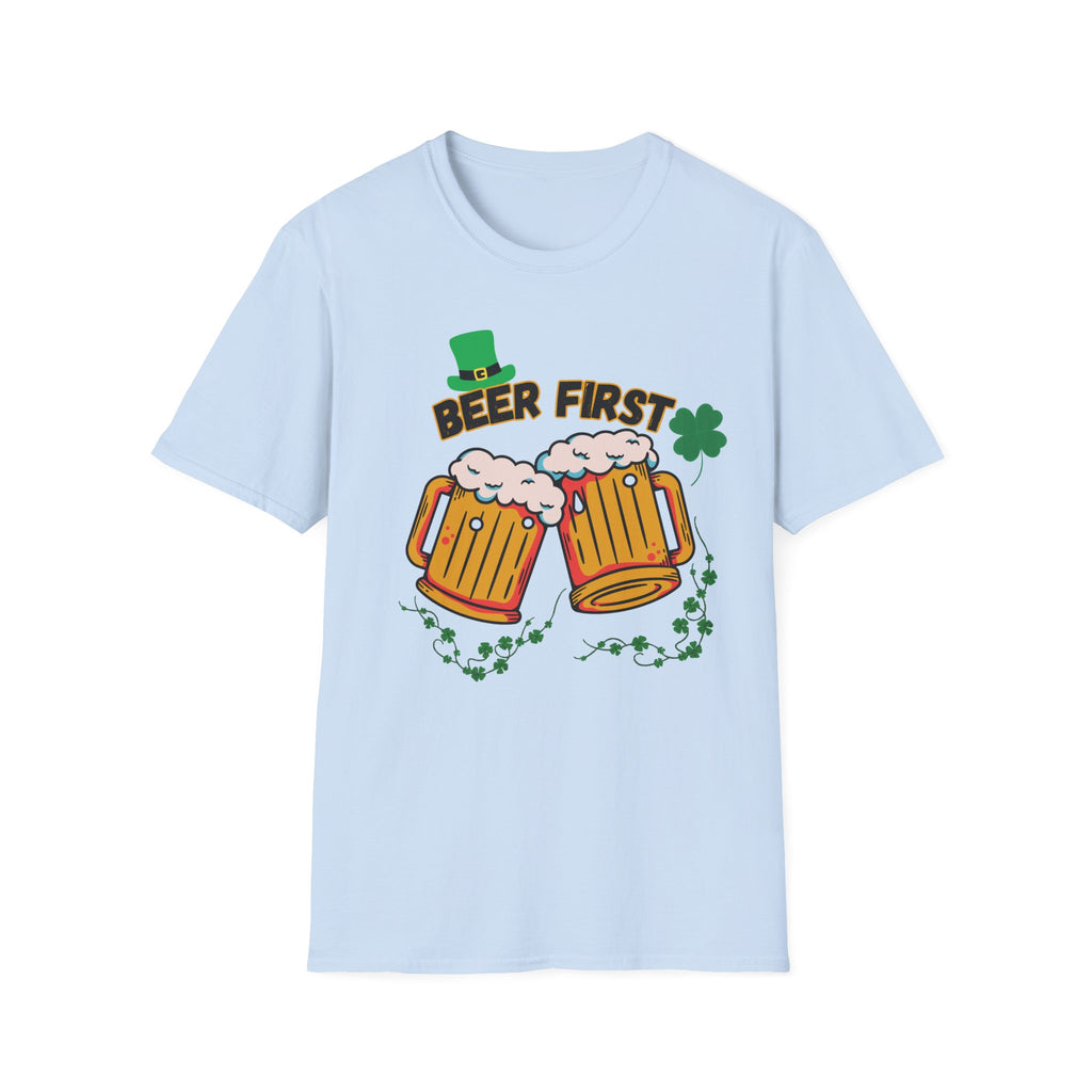 Beer First T-Shirt — St. Patrick's Day Beer Mug Tee